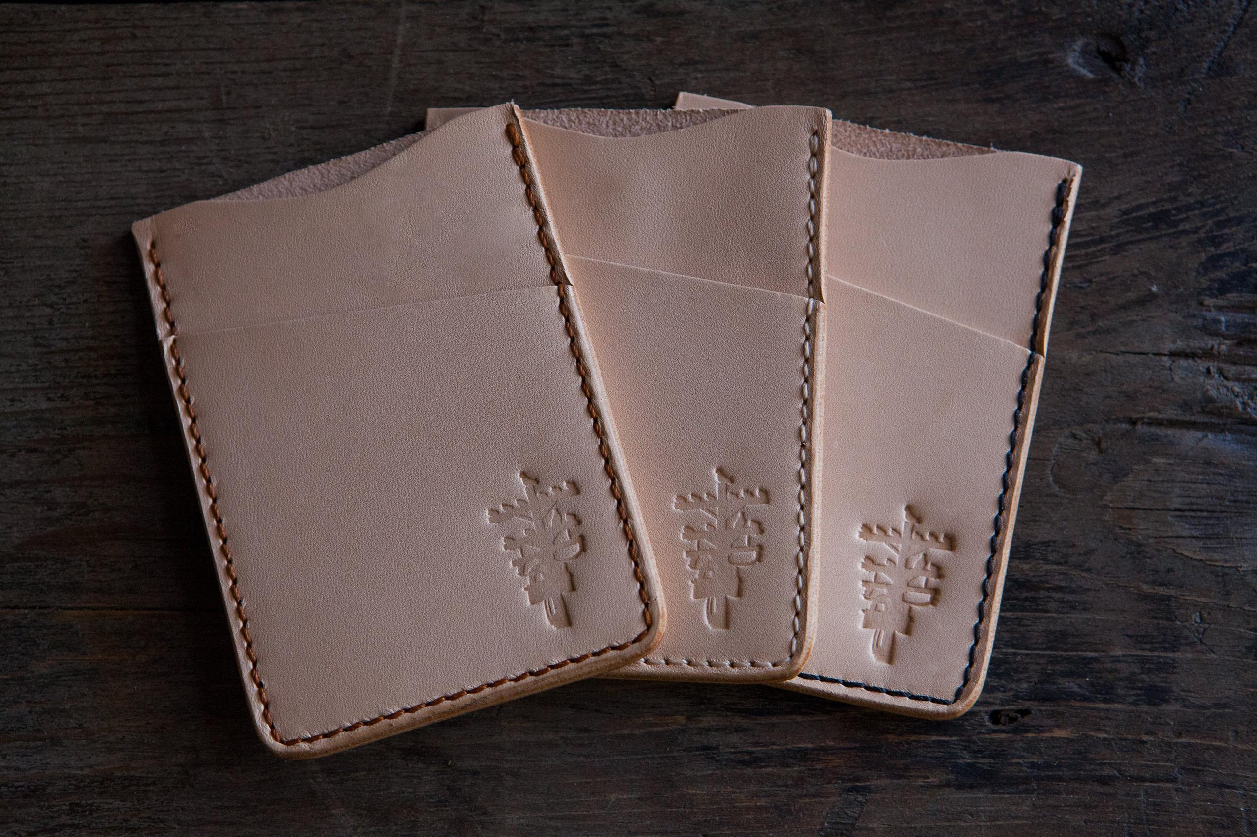 Natural Vegtan Minimalist Card Wallet