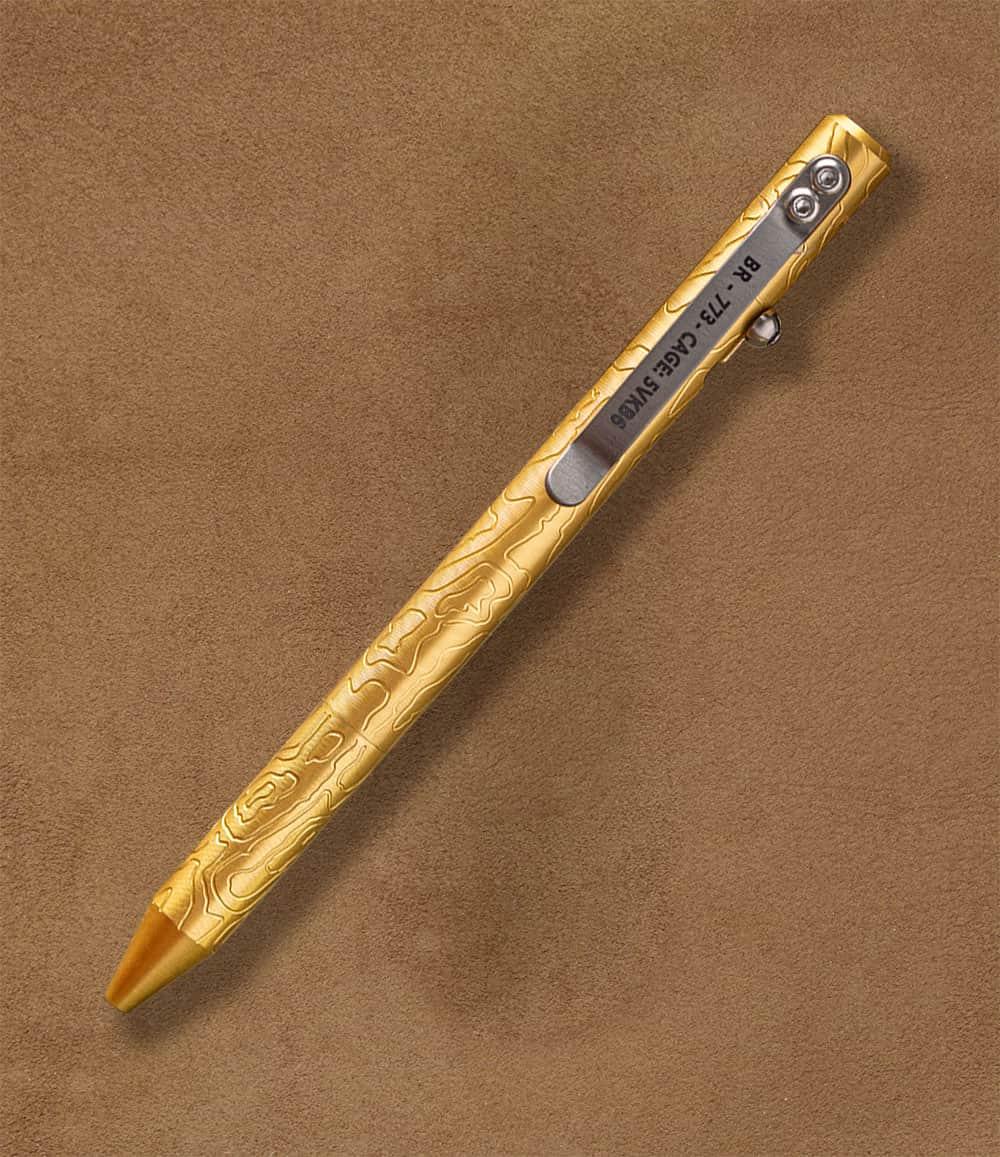 Brass MaxMadCo Bolt Action Pen - GEN 2