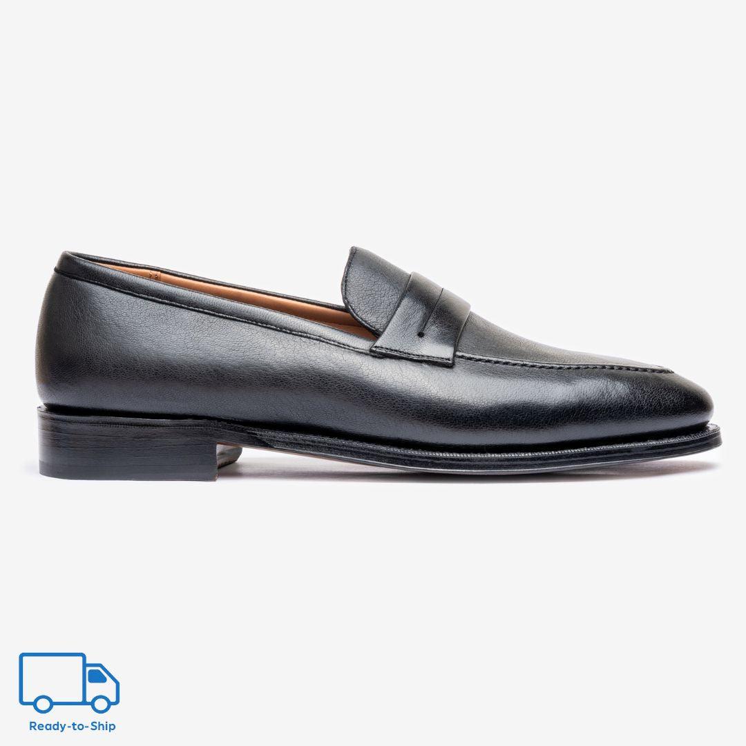Punch Line Loafer | Black Deer Leather - Zilo Last
