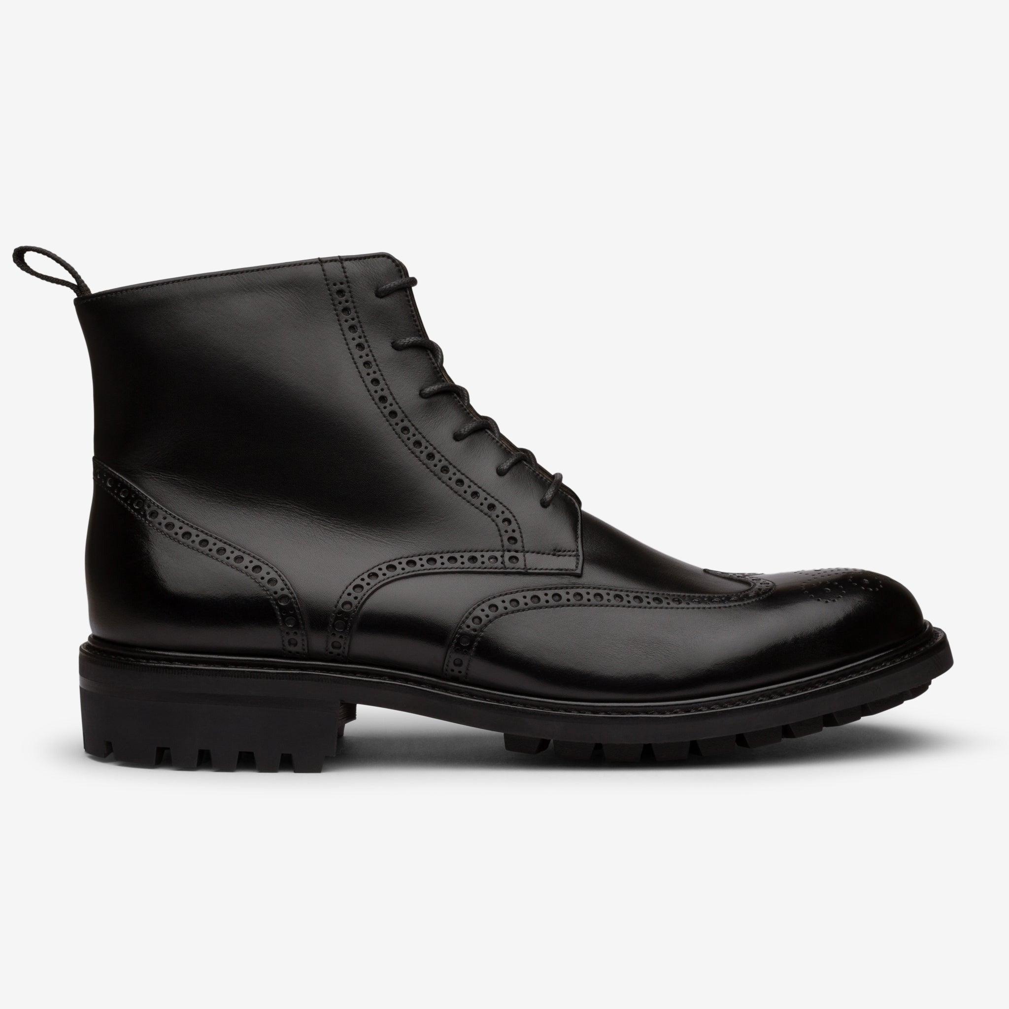 Wingtip Boot | Black - Saga Last