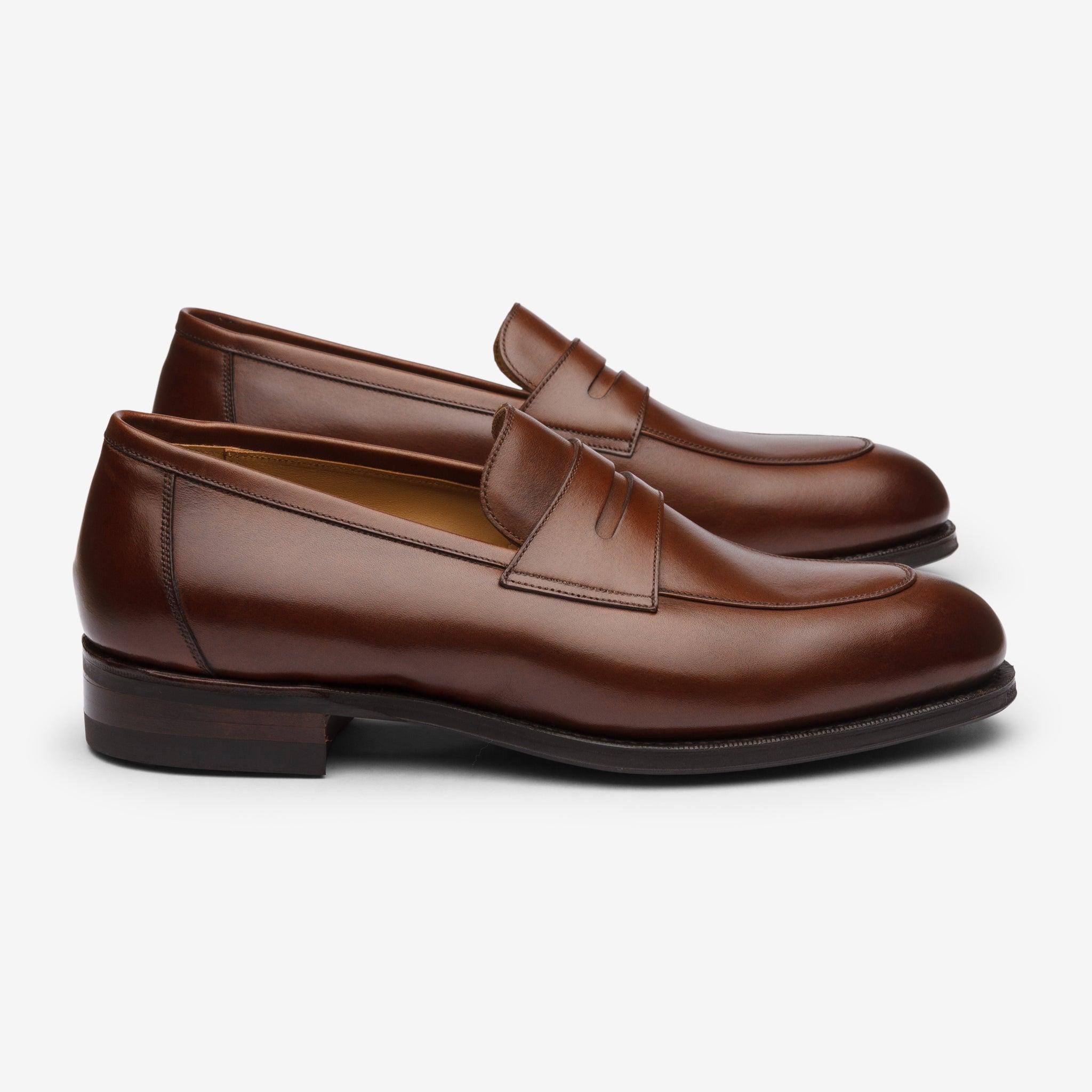 Folded Penny Loafer | Brown - Rufer Last