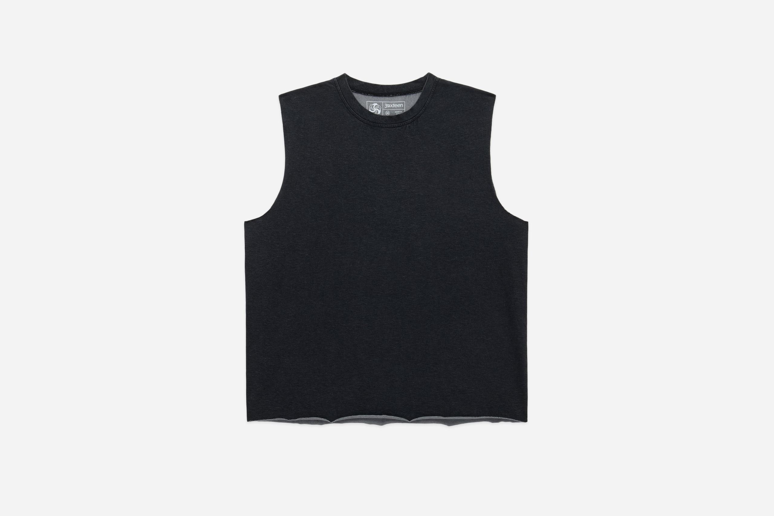 Training Cutoff Tee ~ Stonewash Black