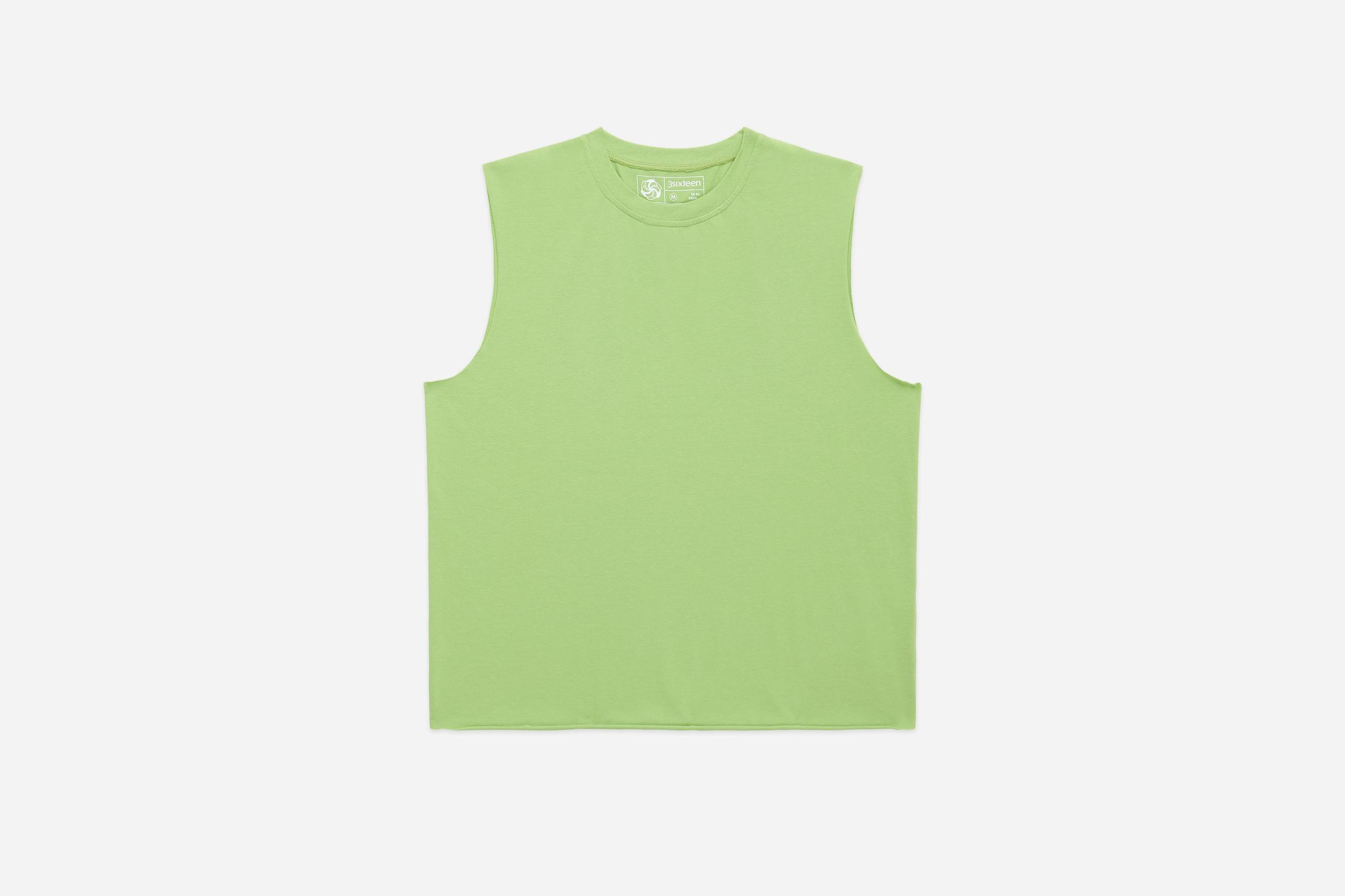 Training Cutoff Tee ~ Lime
