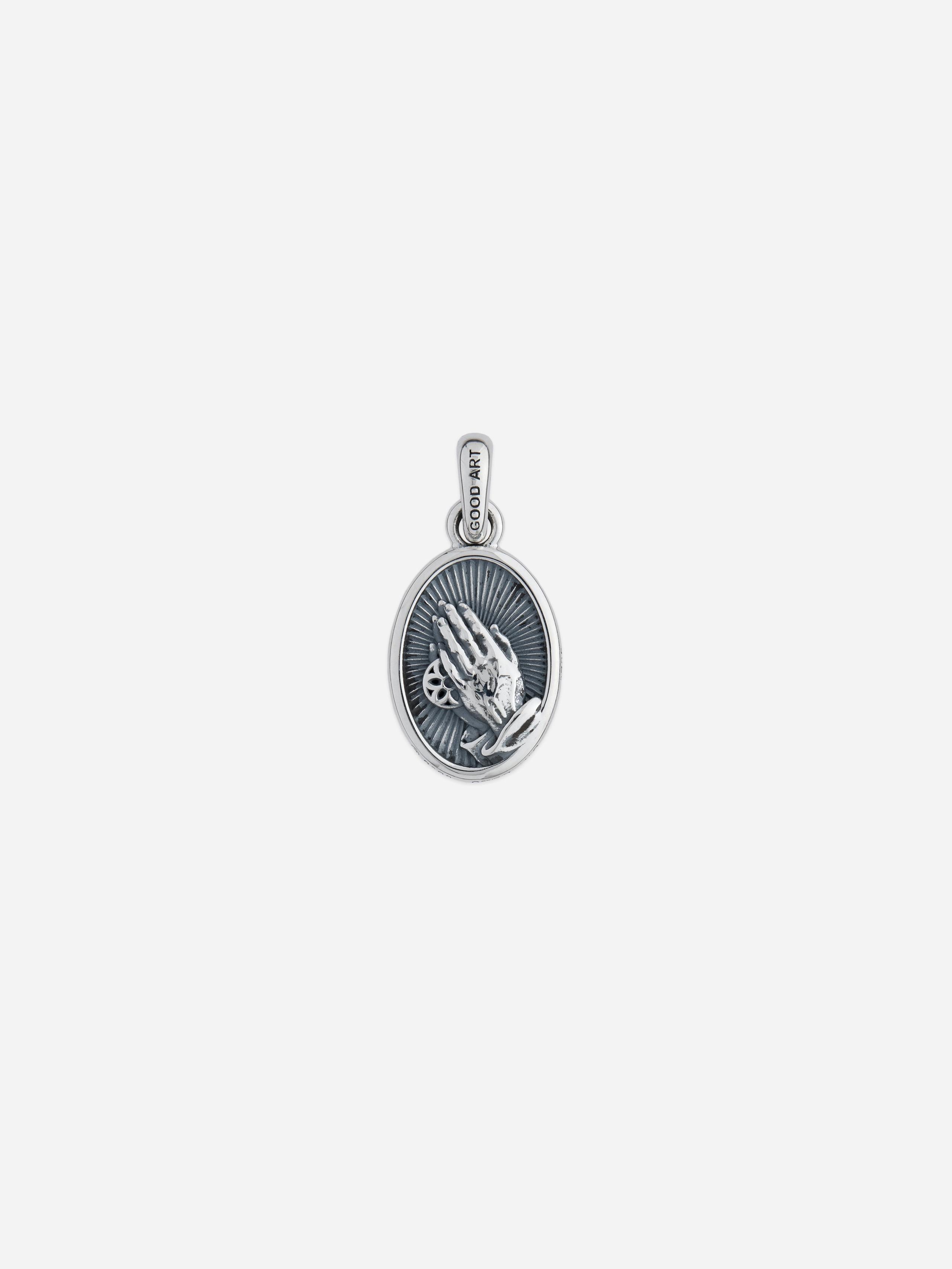 "His Hands" Pendant ~ Sterling Silver