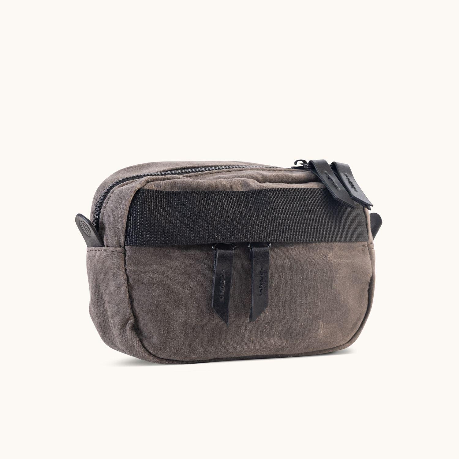 Canyon Crossbody Small - Slate Grey Waxed Canvas