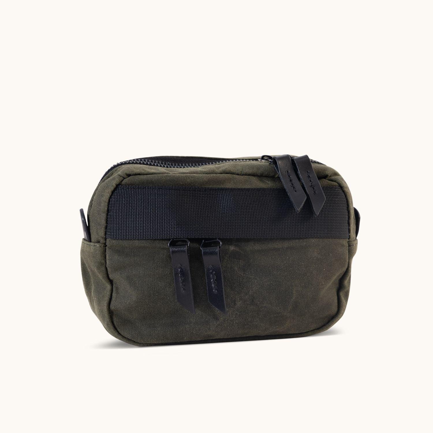 Canyon Crossbody Small - Juniper Green Waxed Canvas