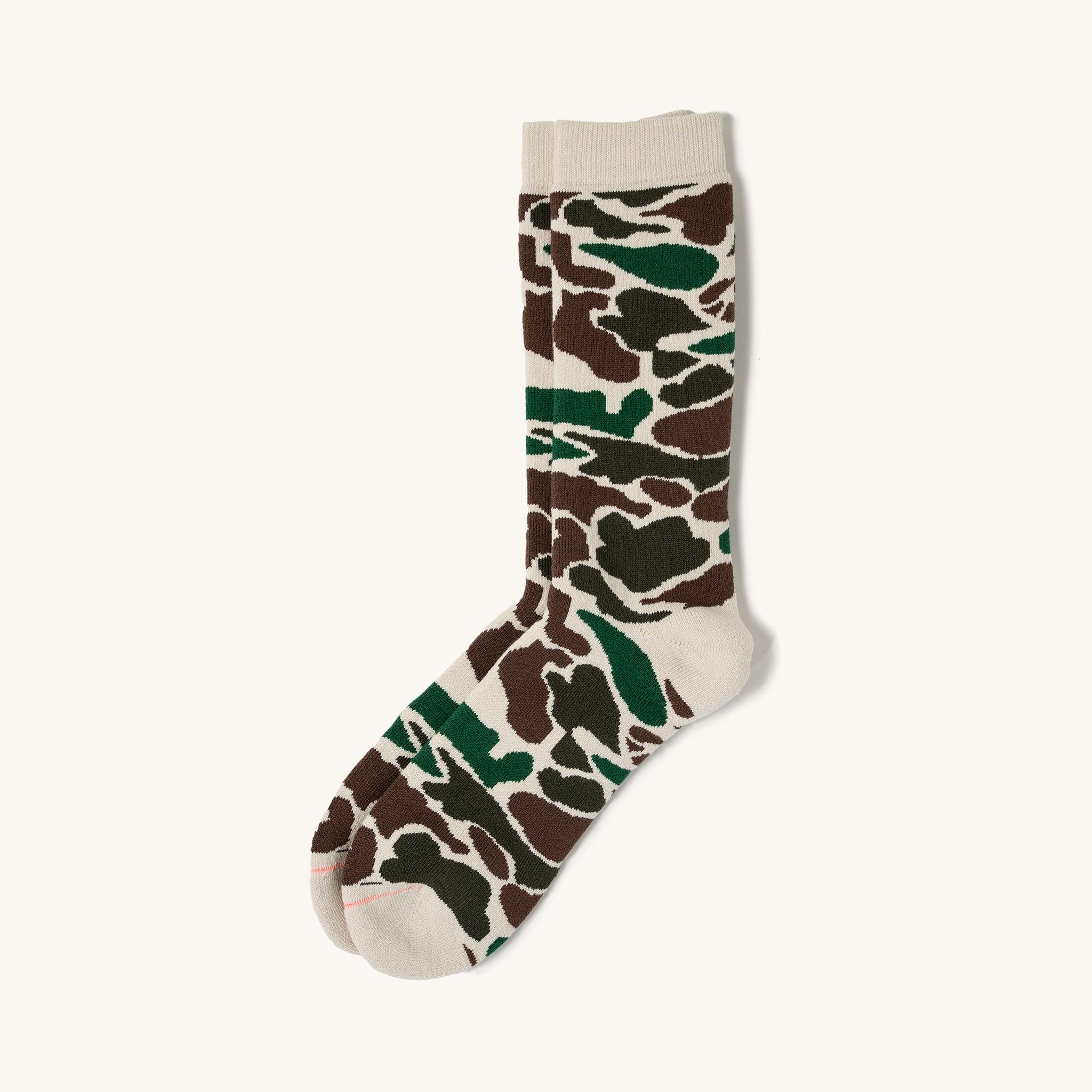 Pile Camo Crew Socks