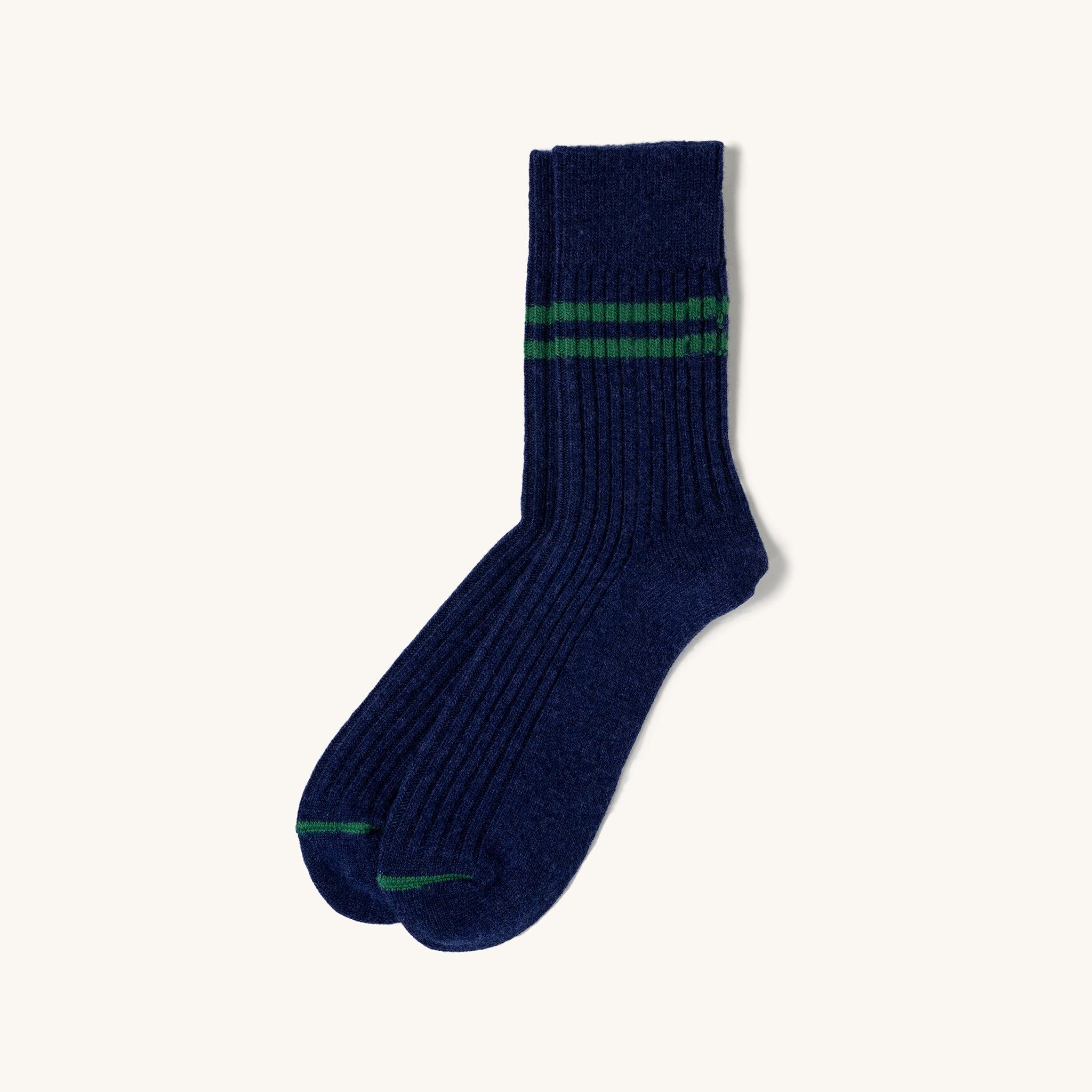 Merino Lambs Wool Stripe Socks