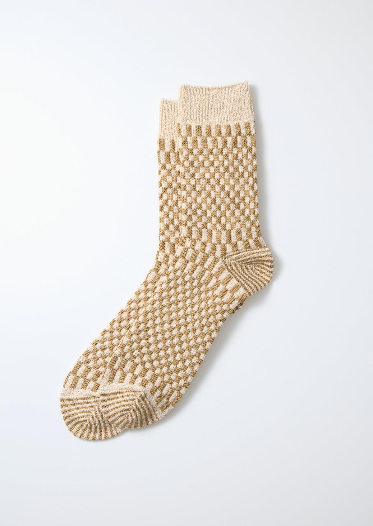 Checkerboard Pattern Socks