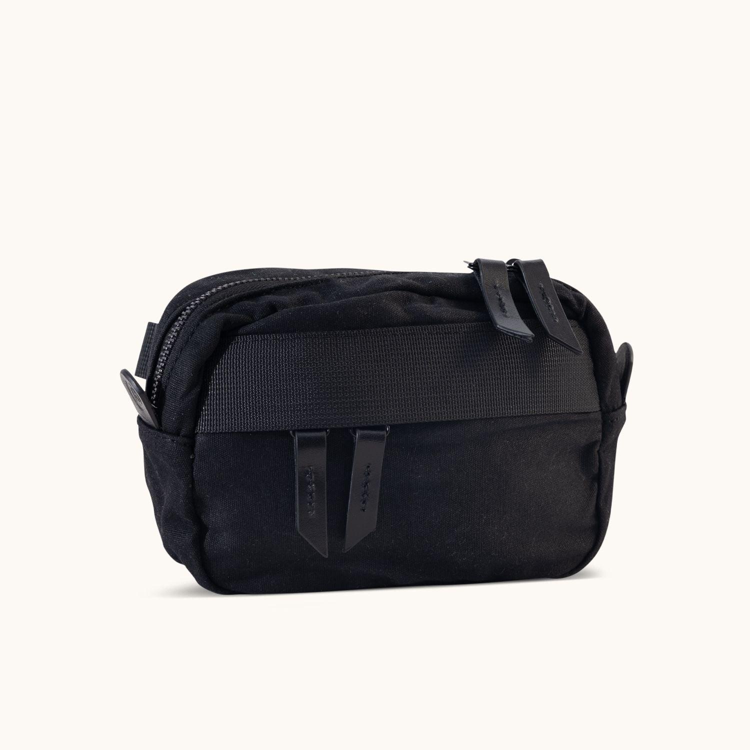 Canyon Crossbody Small - Onyx Waxed Canvas