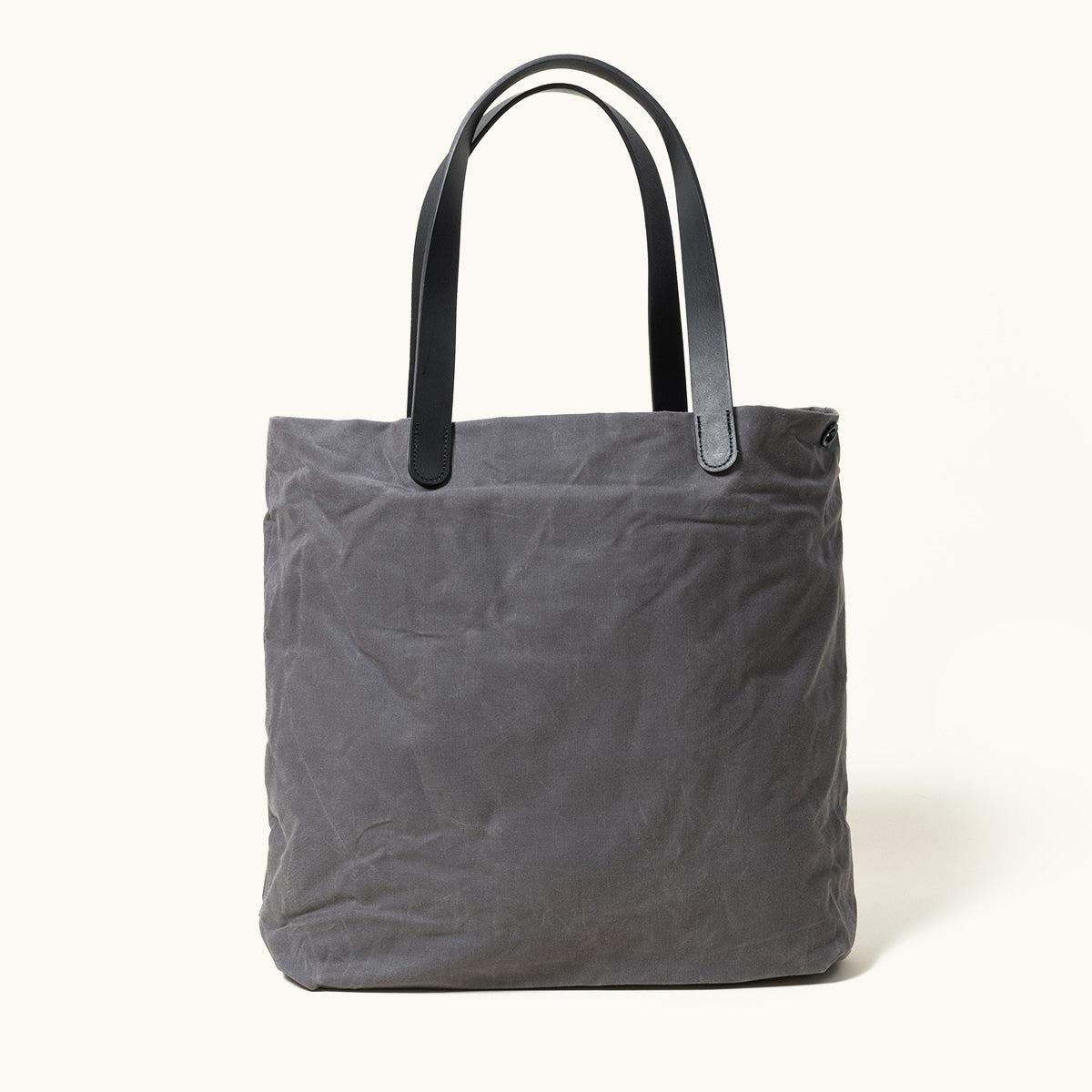 Simple Tote - Slate Grey Waxed Canvas