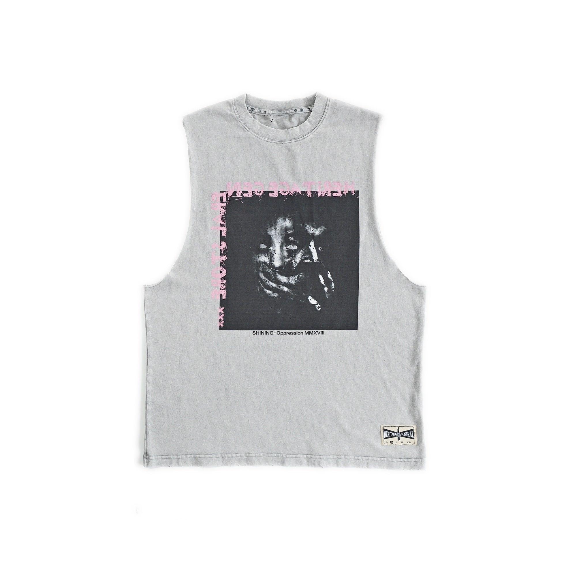 HGS Outpost Vintage Cut-Off T-Shirt Washed Grey