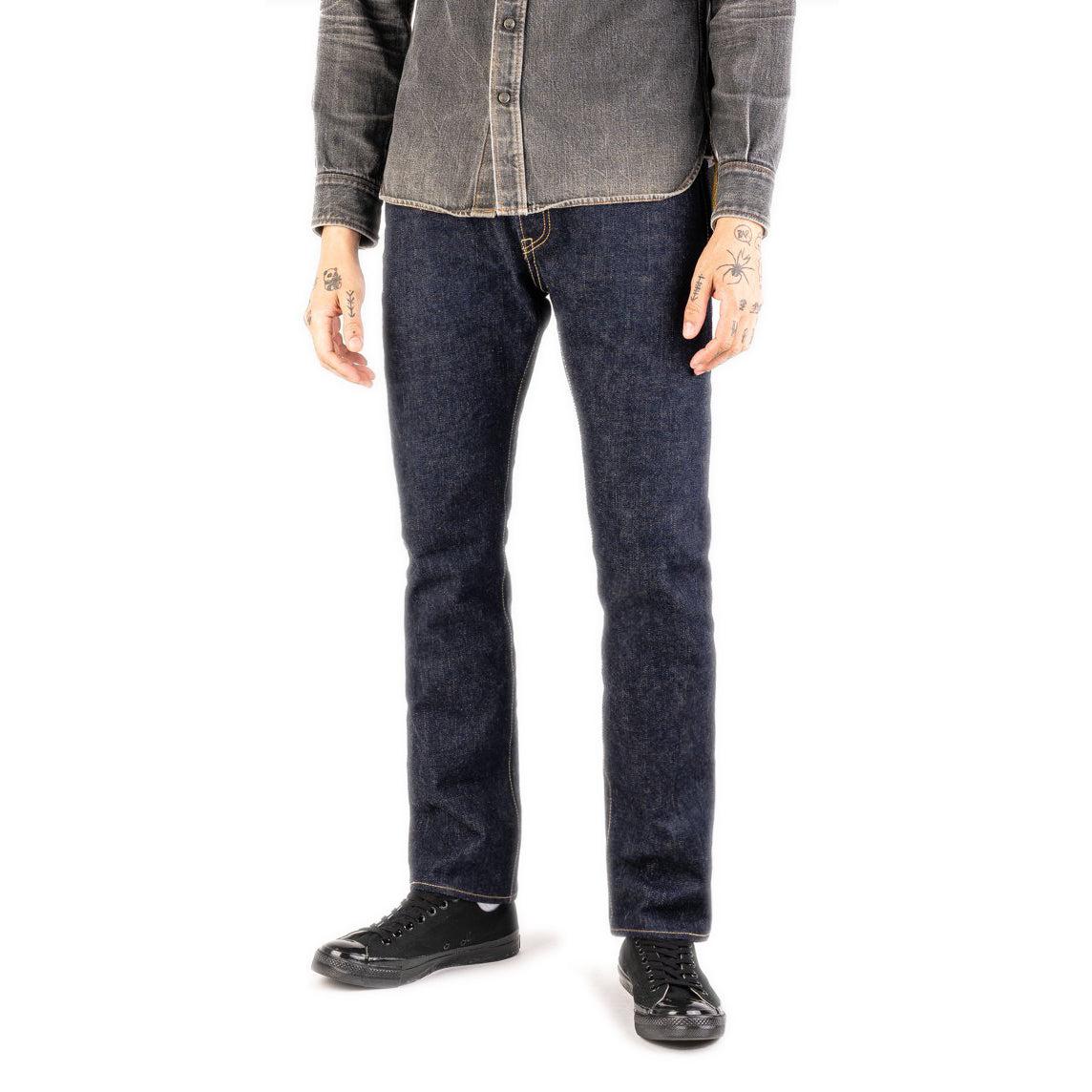18oz Vintage Selvedge Denim Slim Cut Jeans IH-555S-18 - Indigo