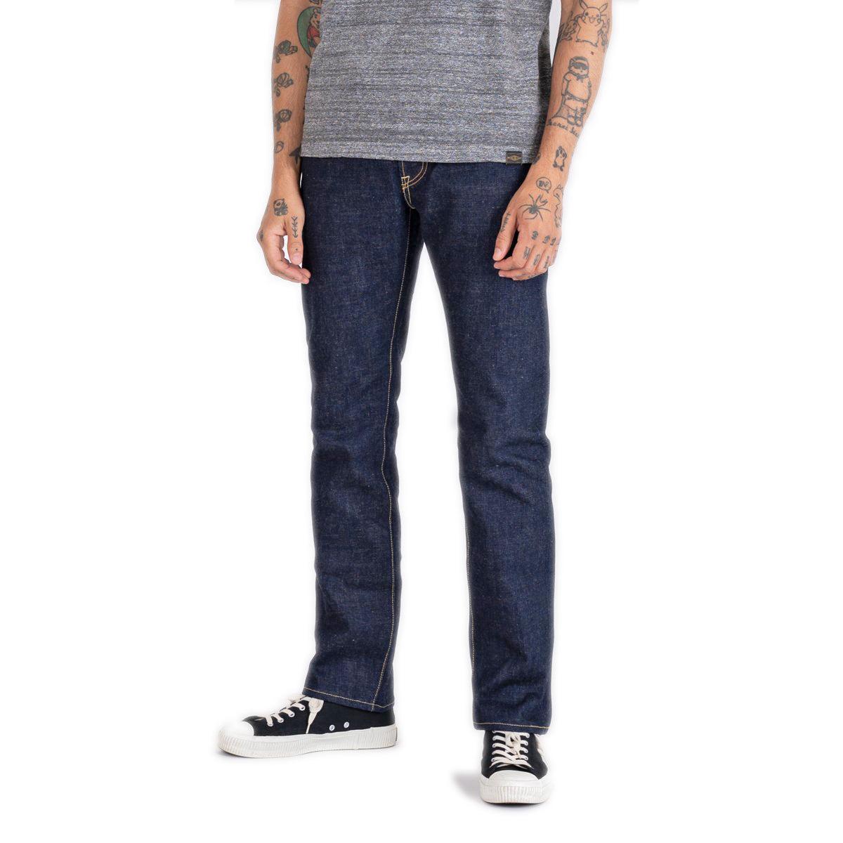 18oz Vintage Selvedge Denim Slim Tapered Cut Jeans IH-777S-18 - Indigo