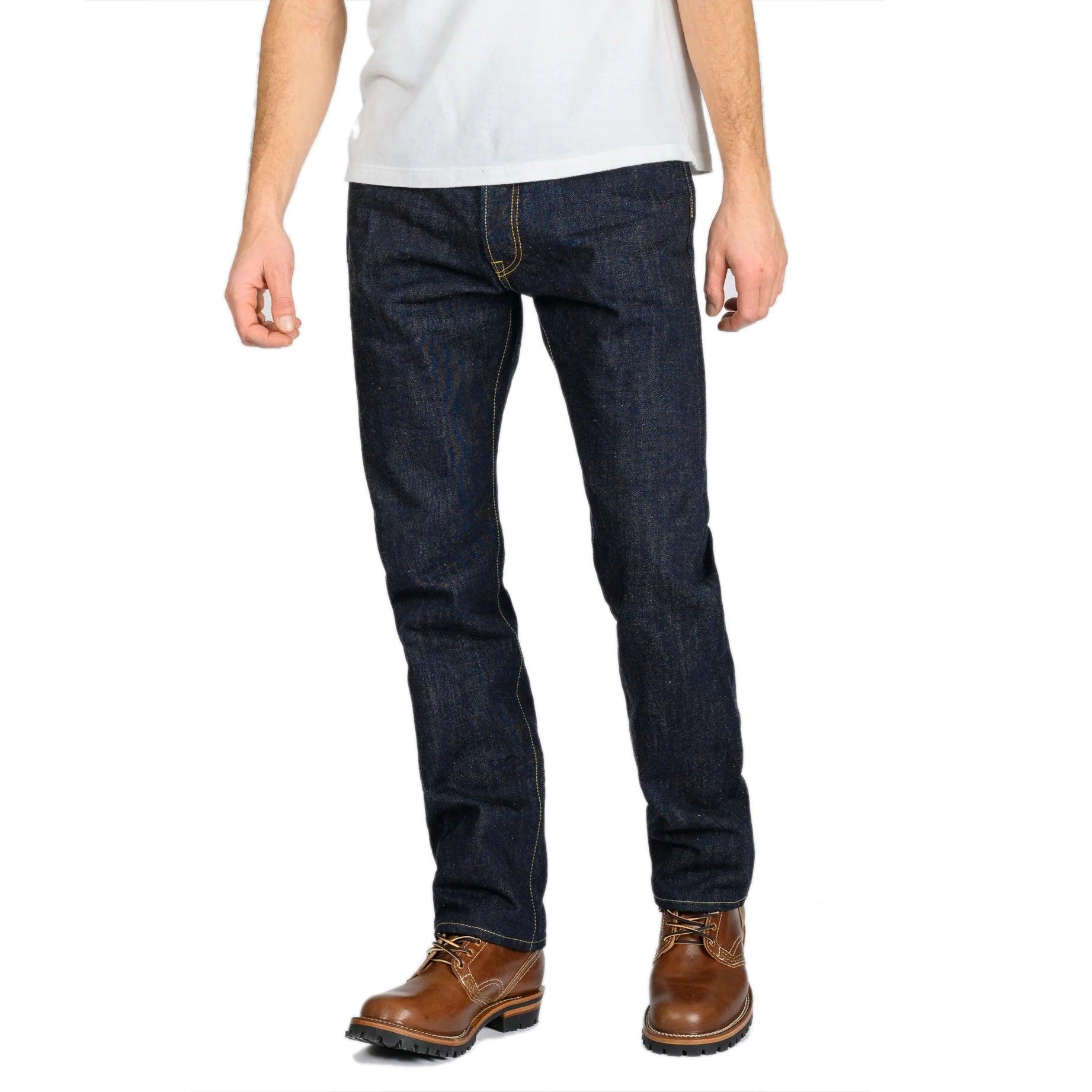 17oz Selvedge Denim Relaxed Tapered Cut Jeans IH-888N - Natural Indigo