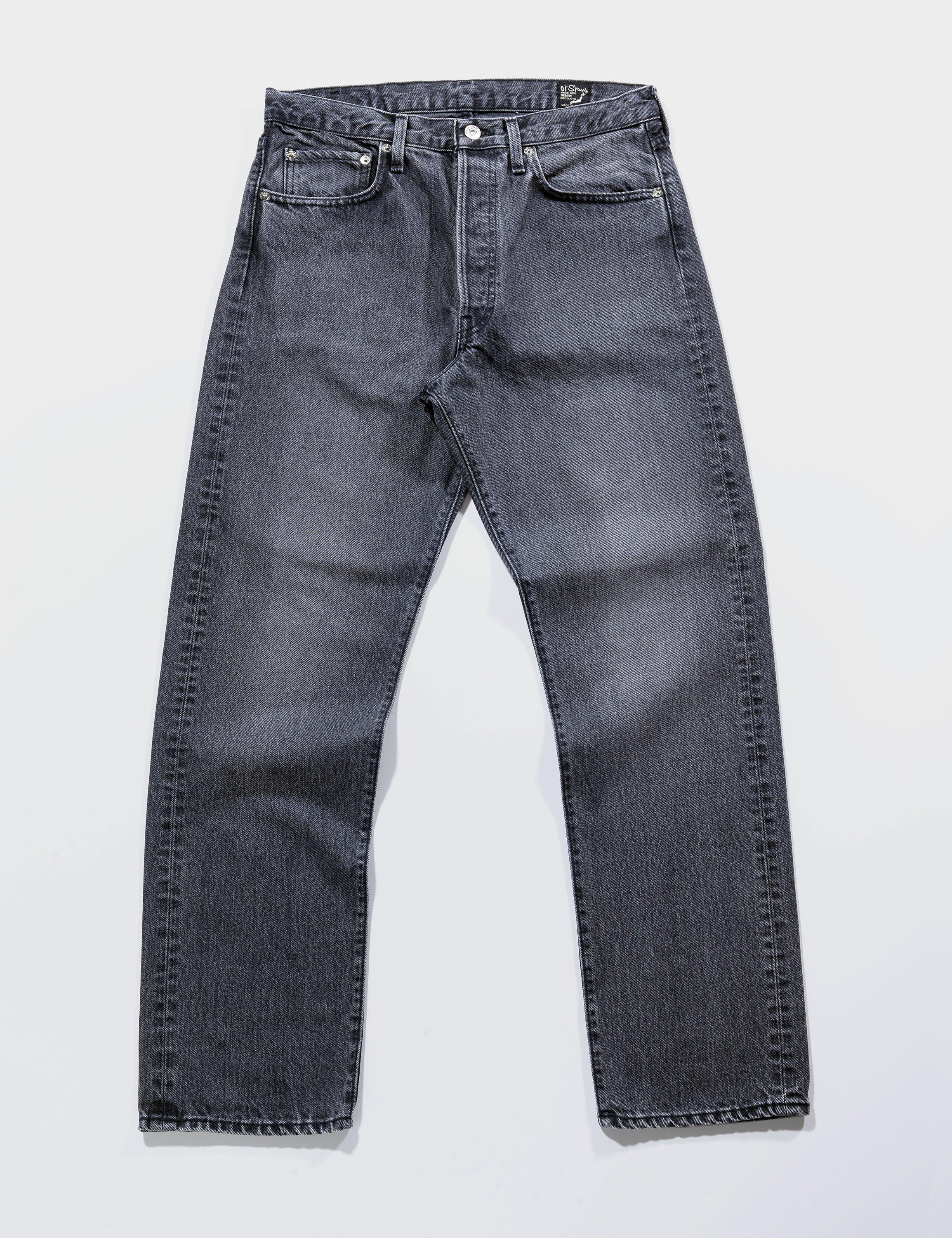 105 Standard Fit Denim Jeans - Black Stonewash