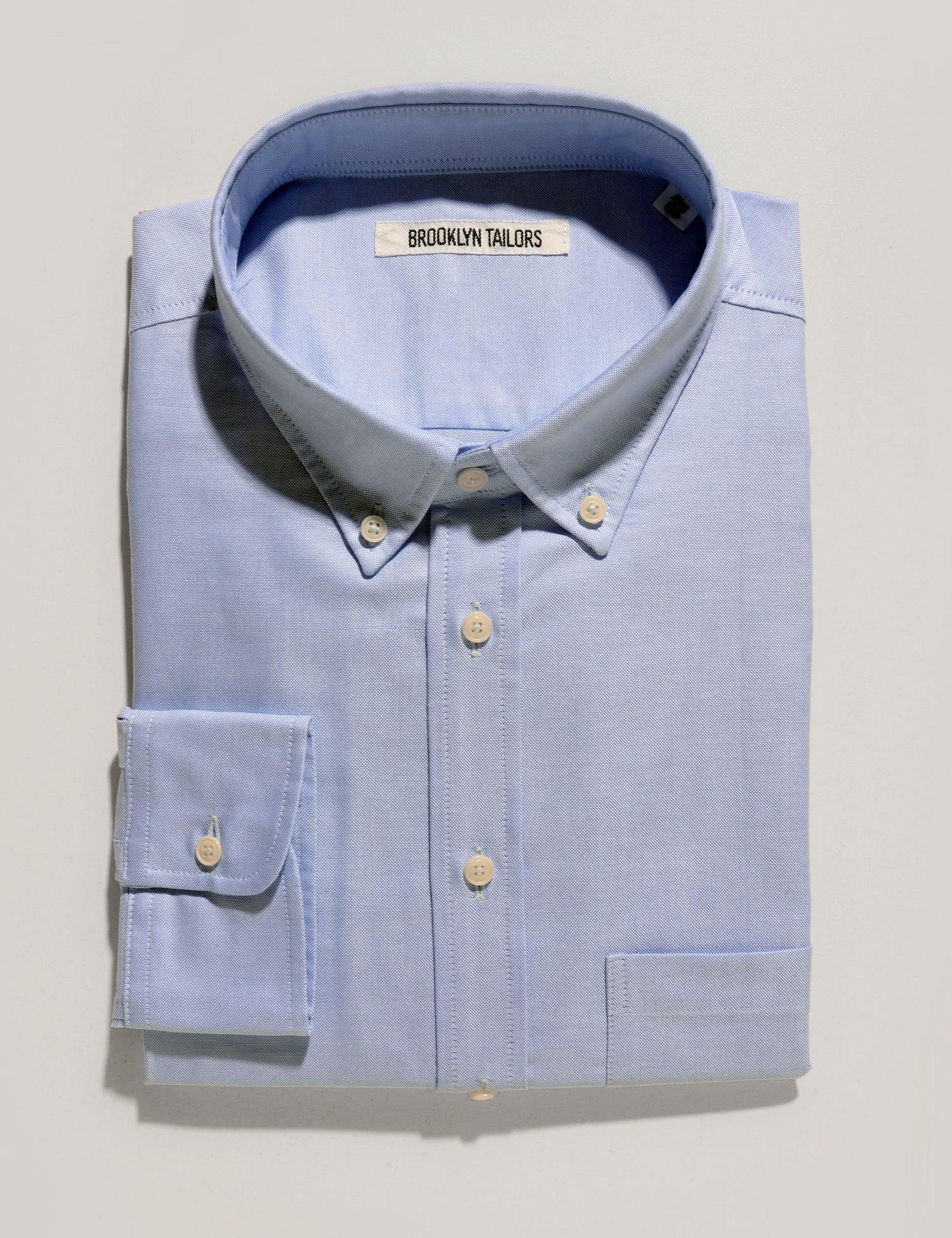 FINAL SALE: BKT10 Slim Casual Shirt in Classic Oxford - Sky Blue