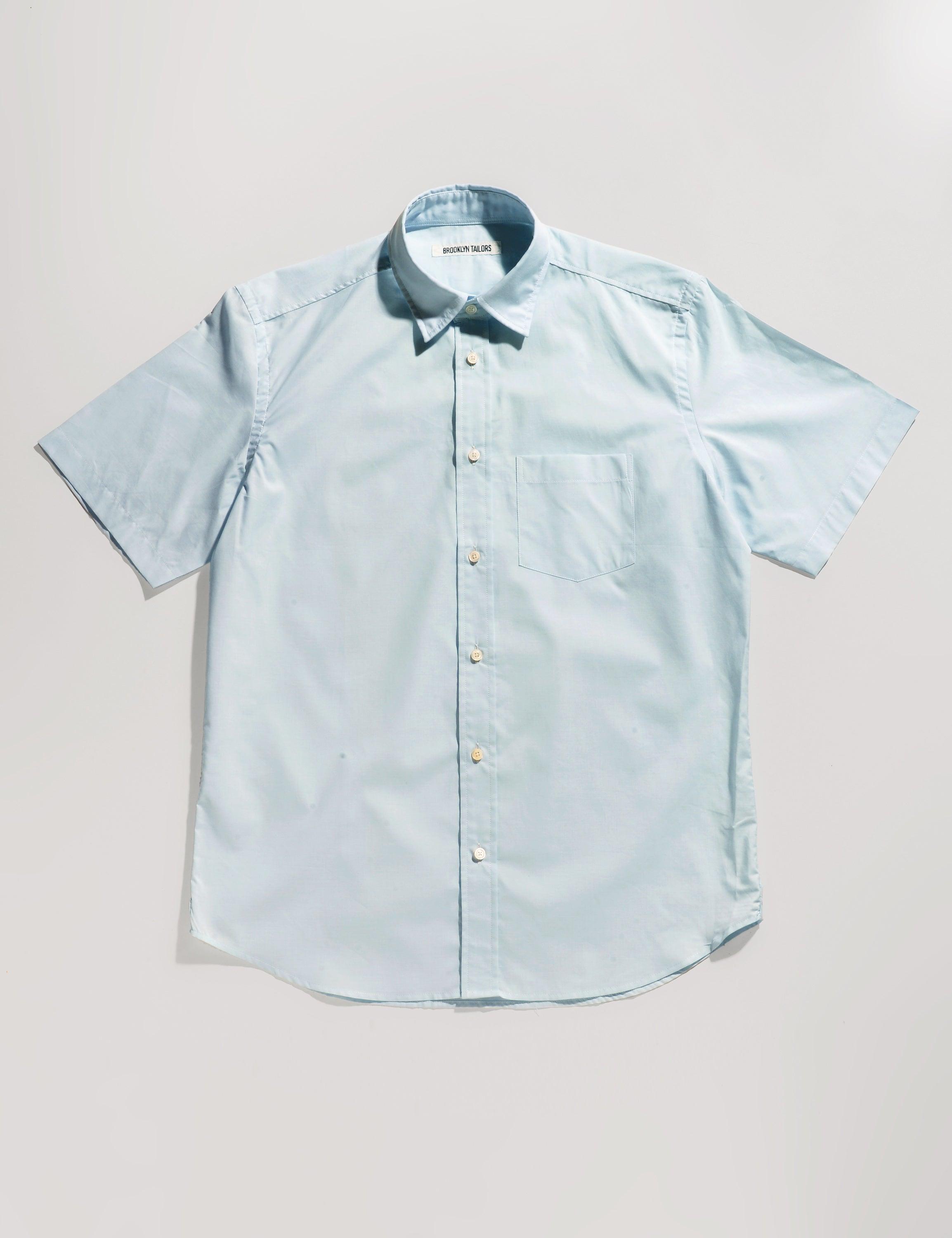 FINAL SALE: BKT14 Casual Shirt in Summer Weight Plainweave - Seafoam