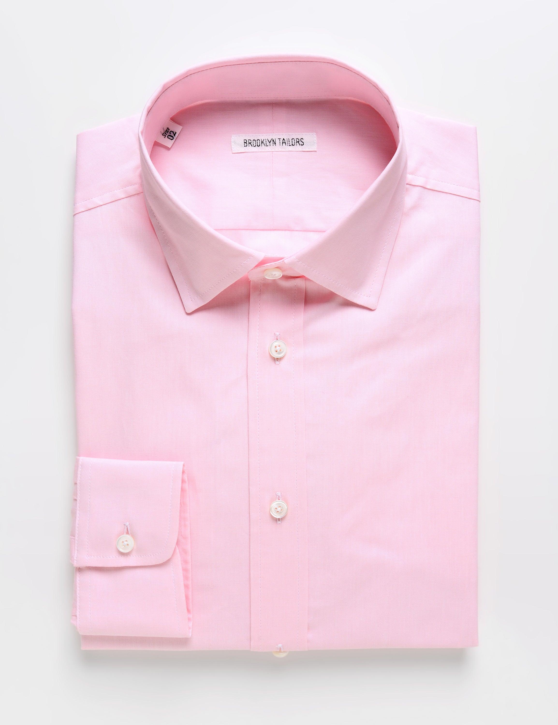FINAL SALE: BKT20 Slim Dress Shirt in Pinpoint Oxford - Rose Quartz
