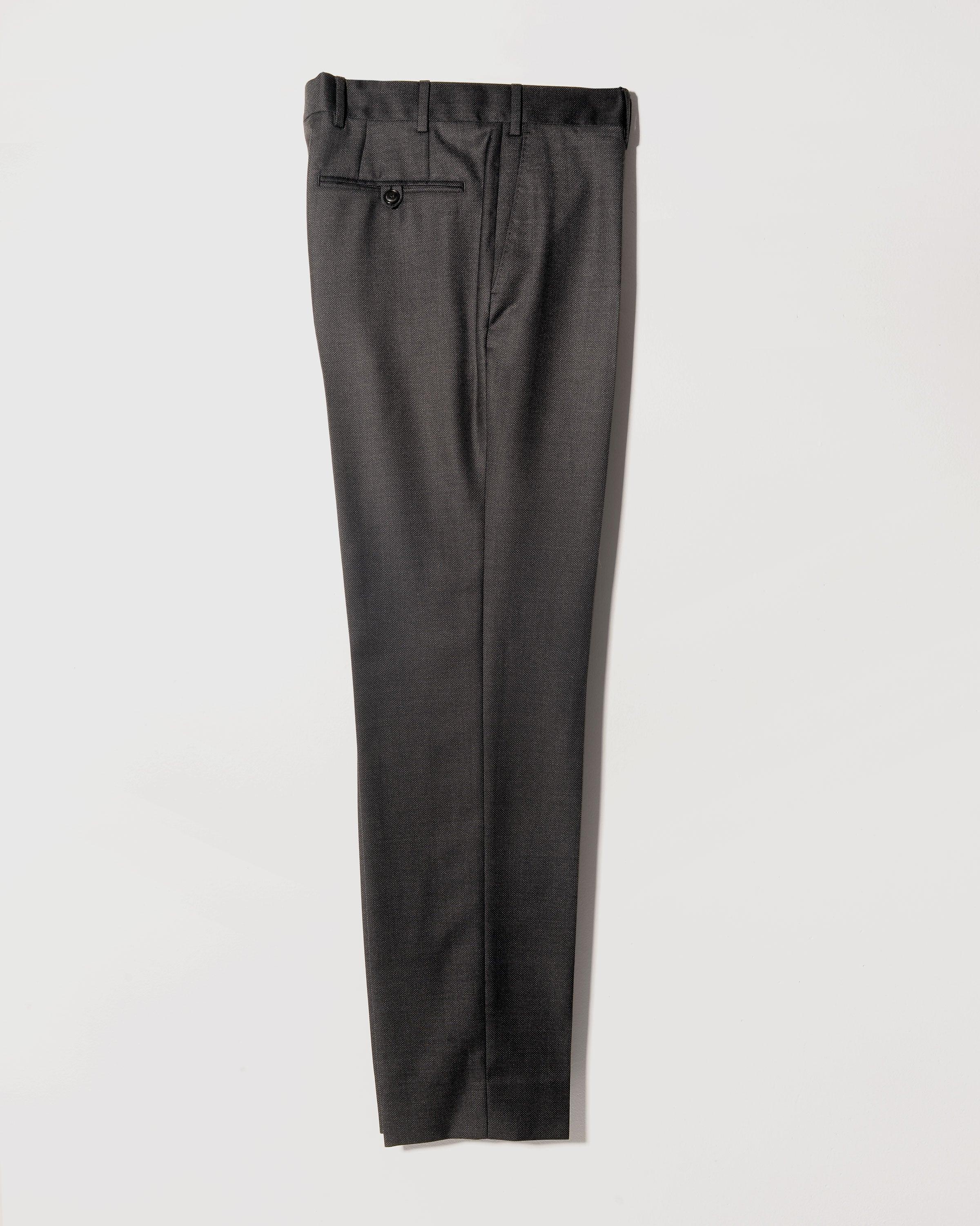 BKT50 Tailored Trousers in Super 130s Nailhead - Black Oxide