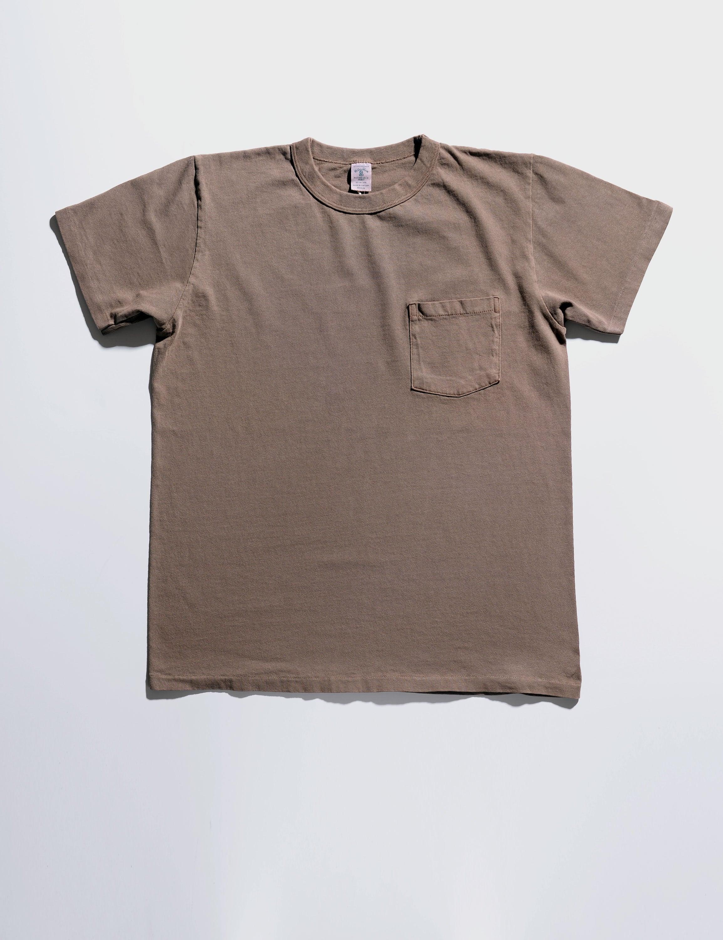Pigment-Dyed Pocket Tee in Hickory