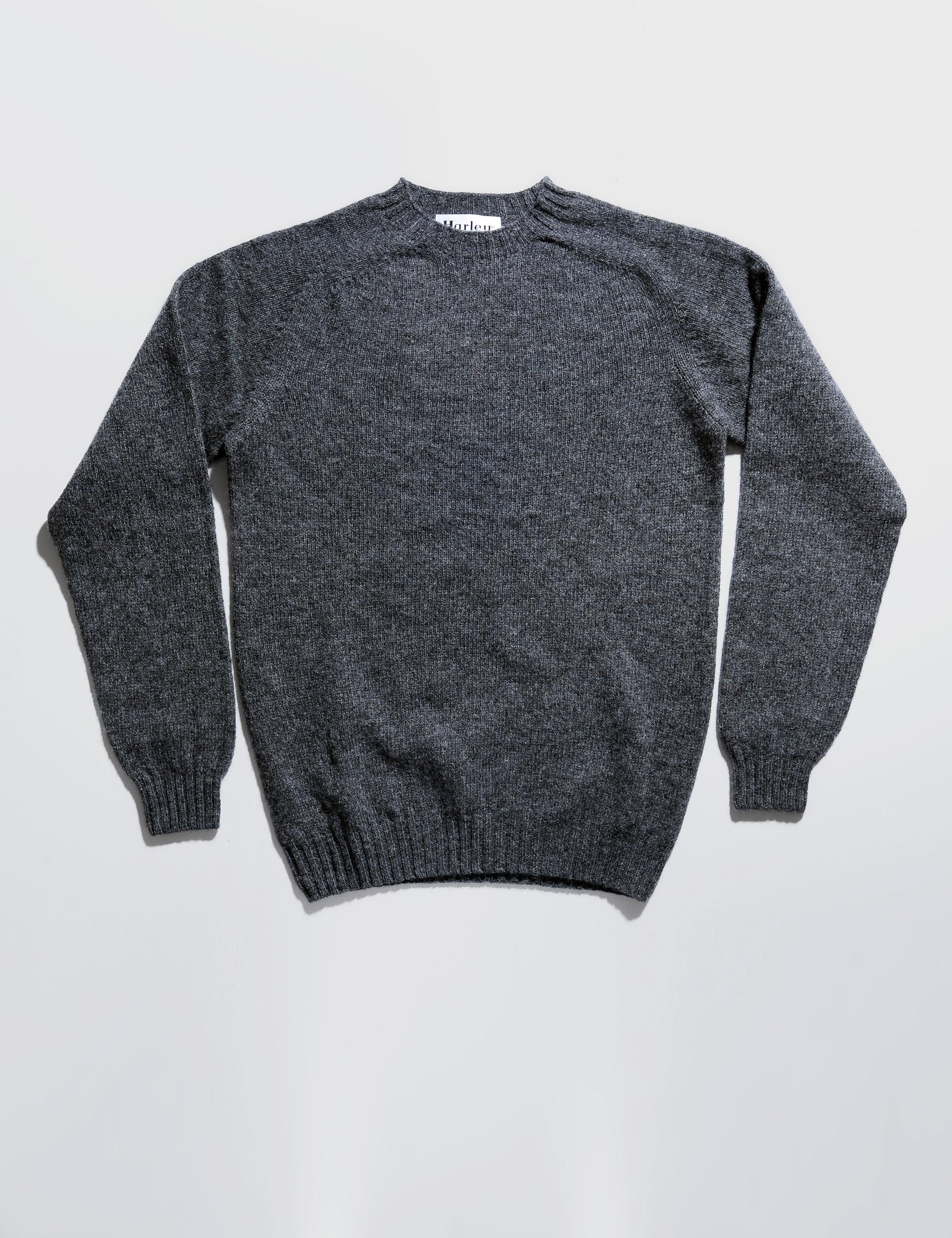 Slim-Fit Shetland Sweater - Basalt Gray