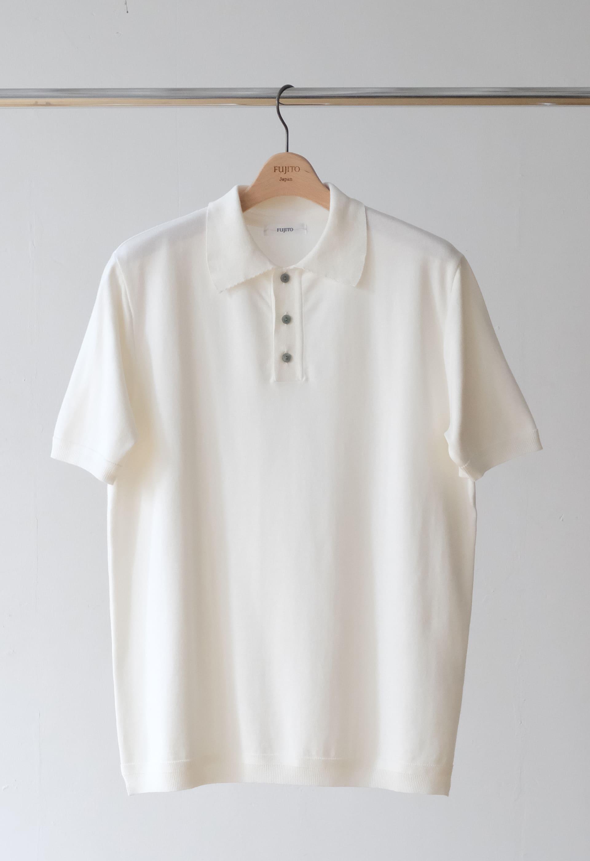 FINAL SALE: Easy Knit Polo in White