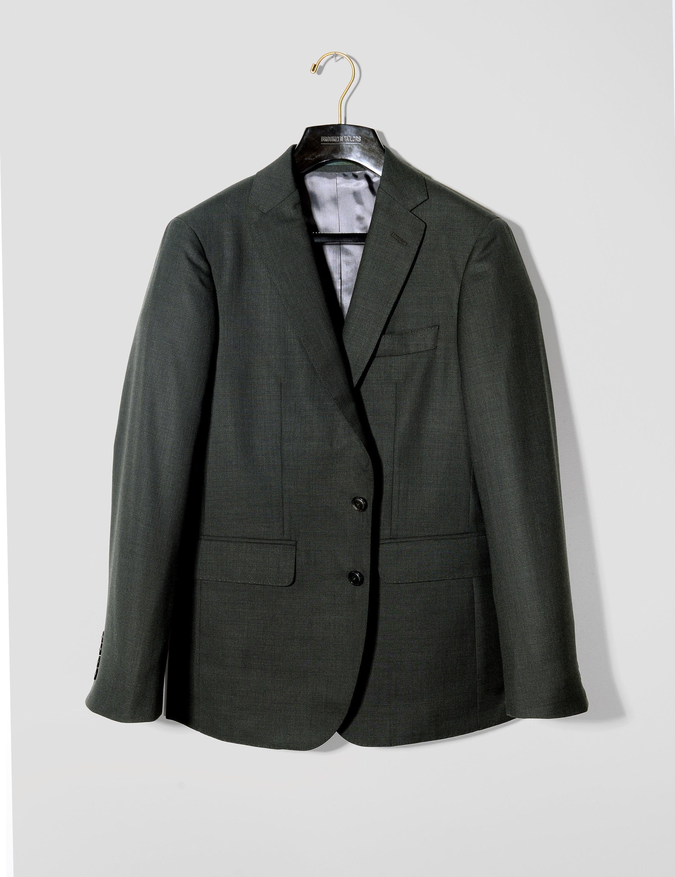 BKT50 Tailored Jacket in Textured Wool - Wrought Iron