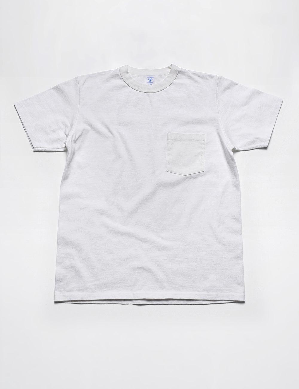 Pigment-Dyed Pocket Tee in White