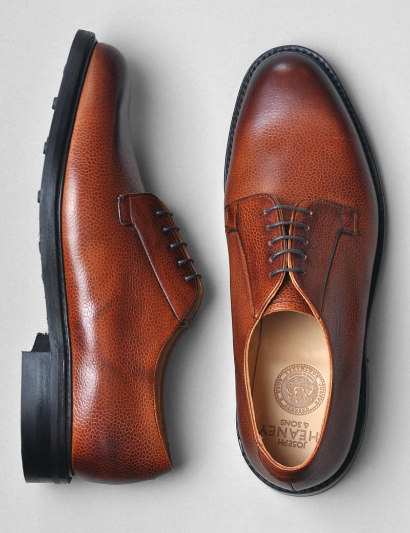 Deal II Derby in Mahogany Grain Leather