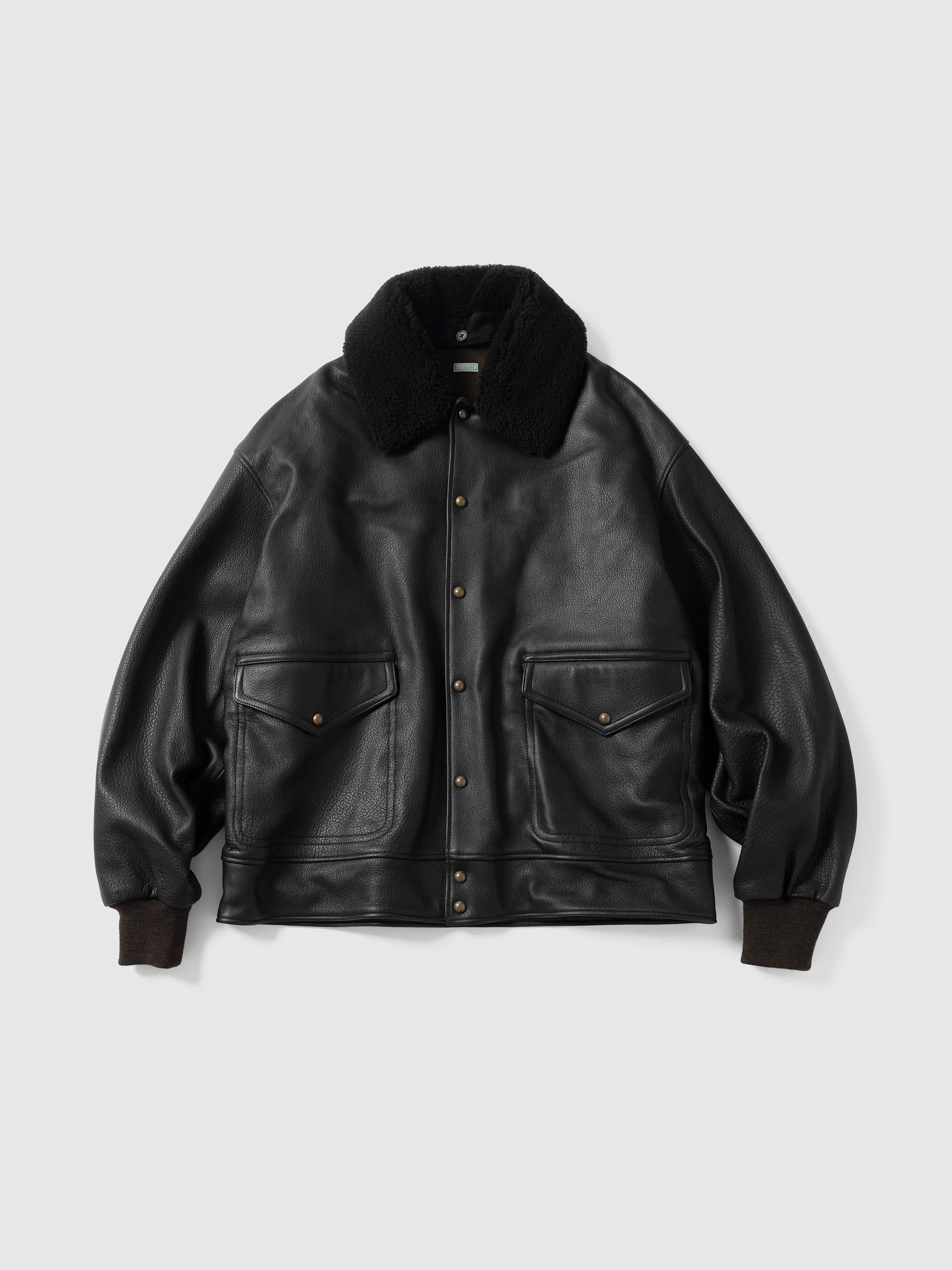 Leather A-1 Flight Jacket Black