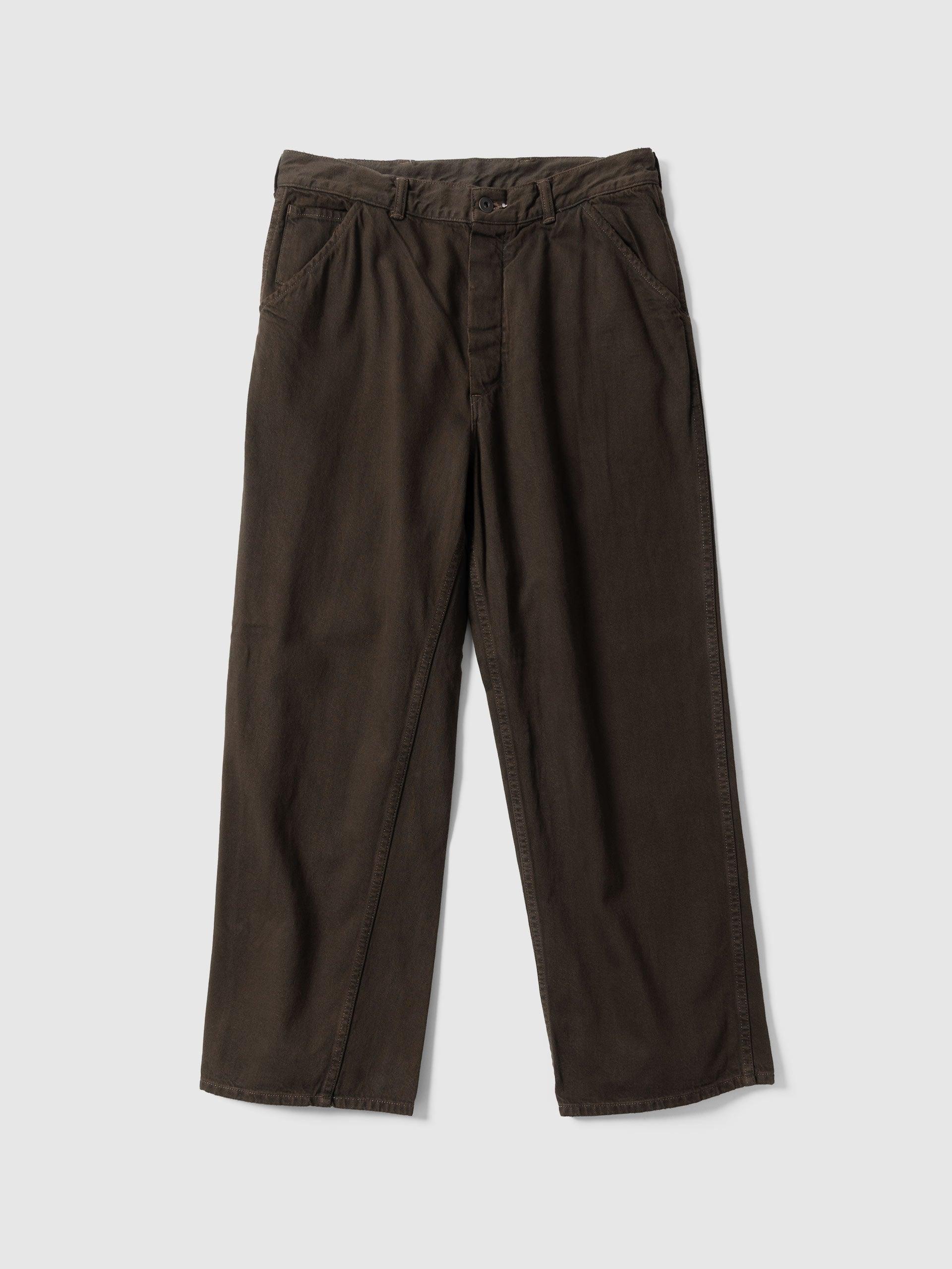 Vintage Denim Work Pants Brown