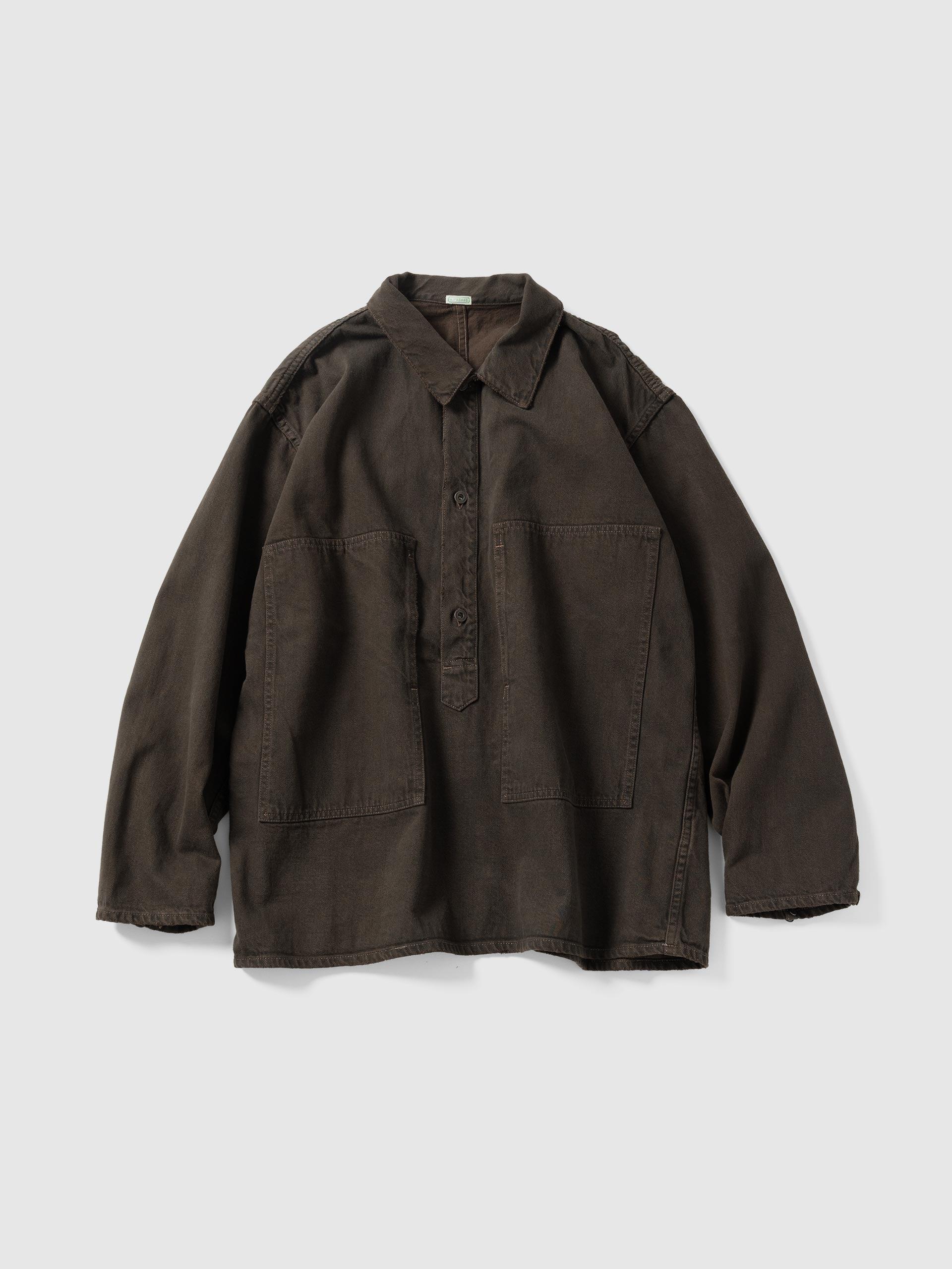 Vintage M-35 Denim Pullover Jacket Brown