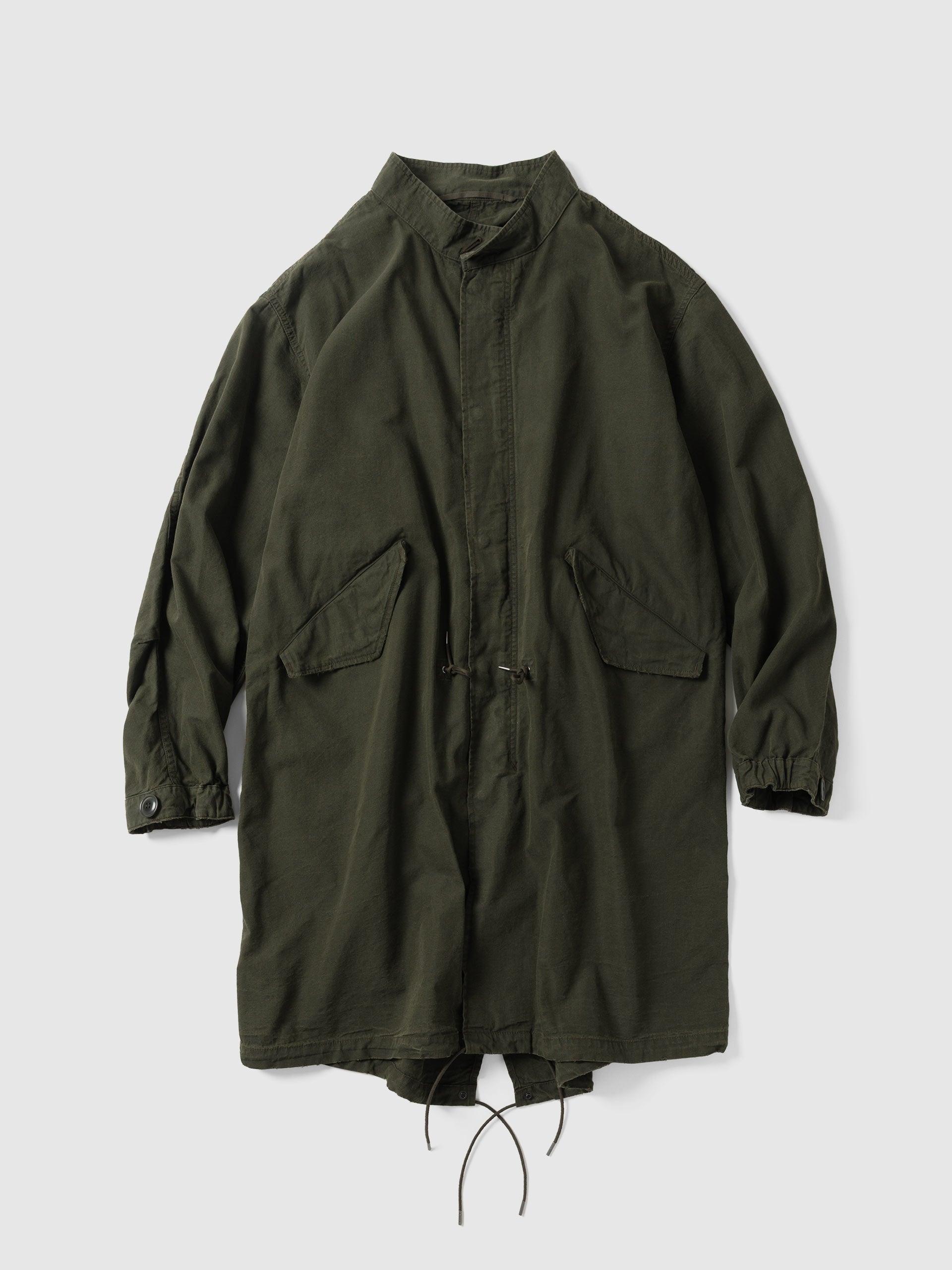 Vintage Washed Wool M-65 Field Parka Olive