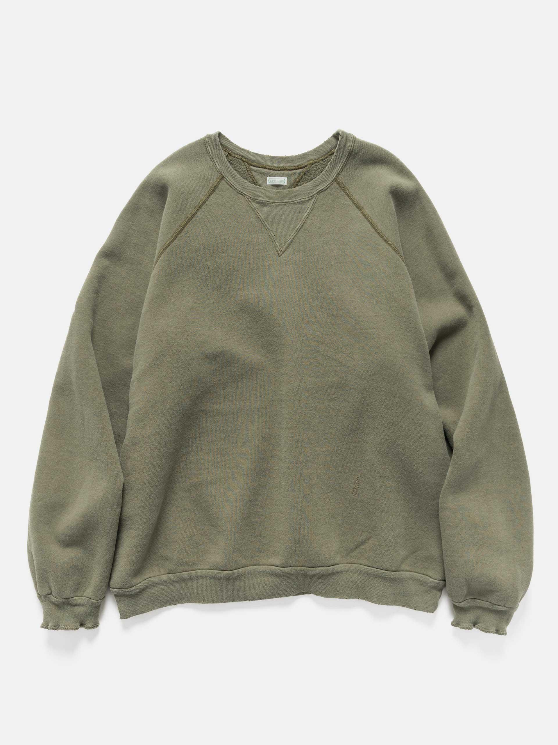 Vintage Double V Sweatshirt Olive