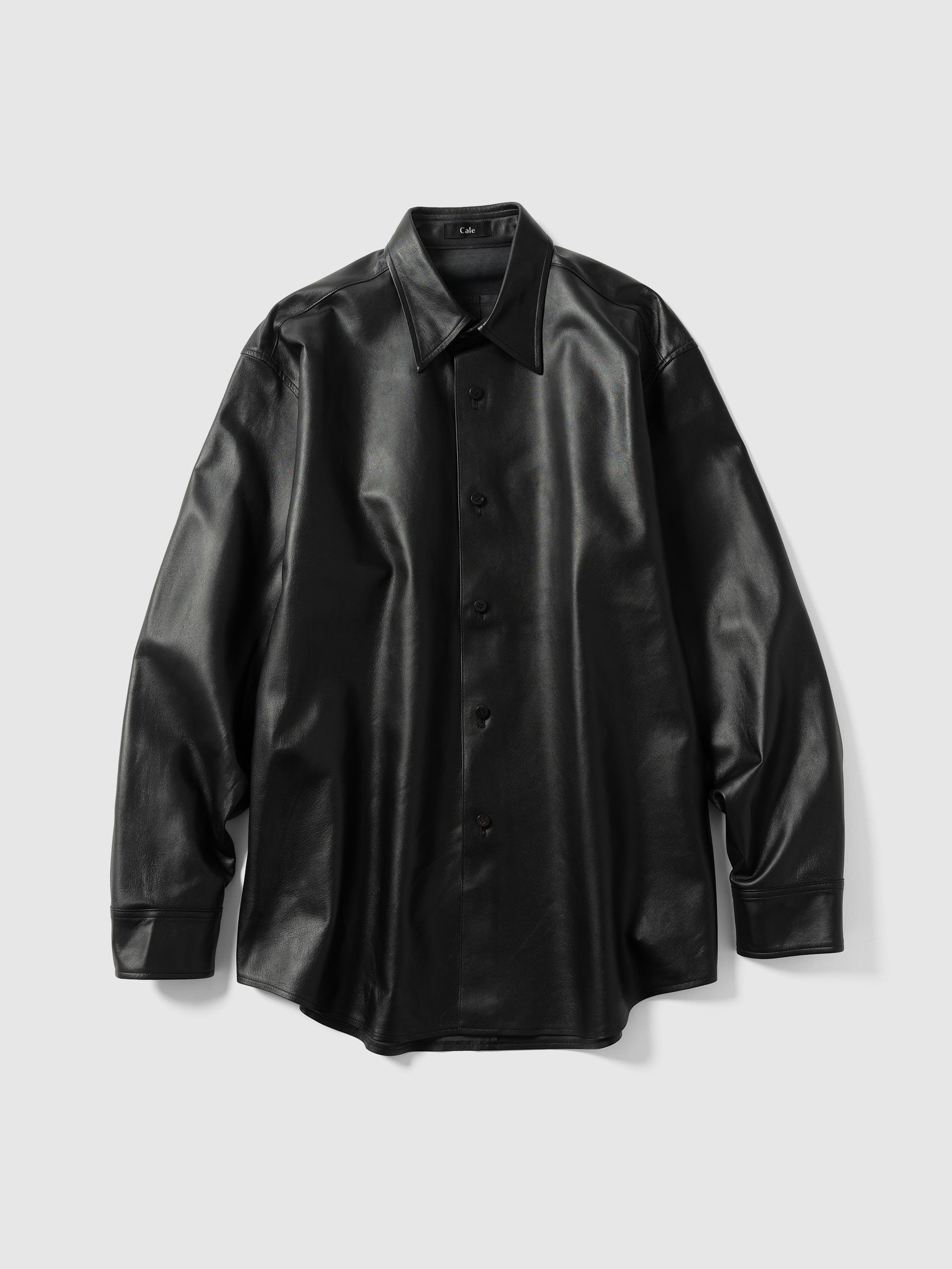 Lamb Leather Shirt Black