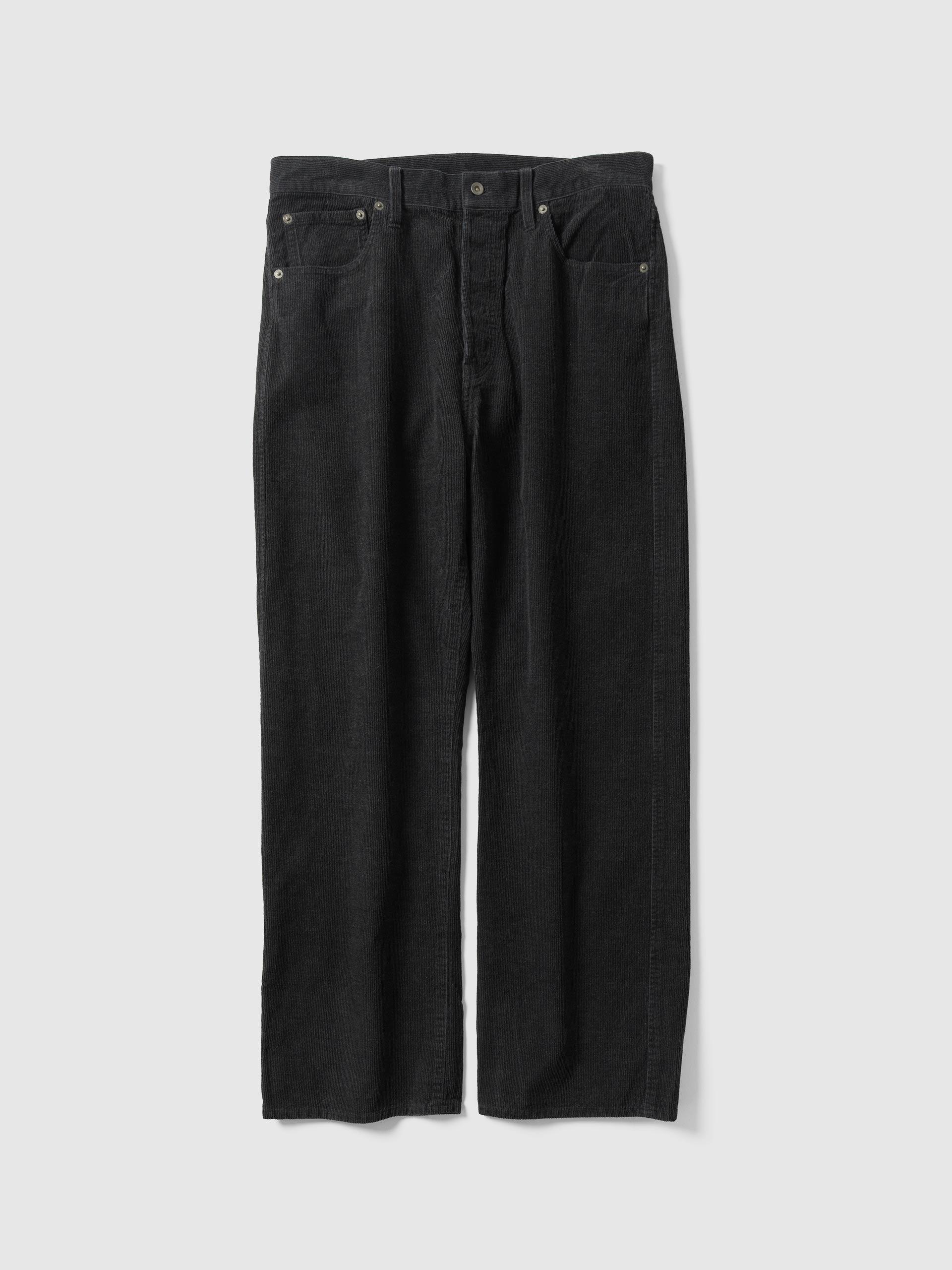 Stone-Washed Corduroy Pant Charcoal