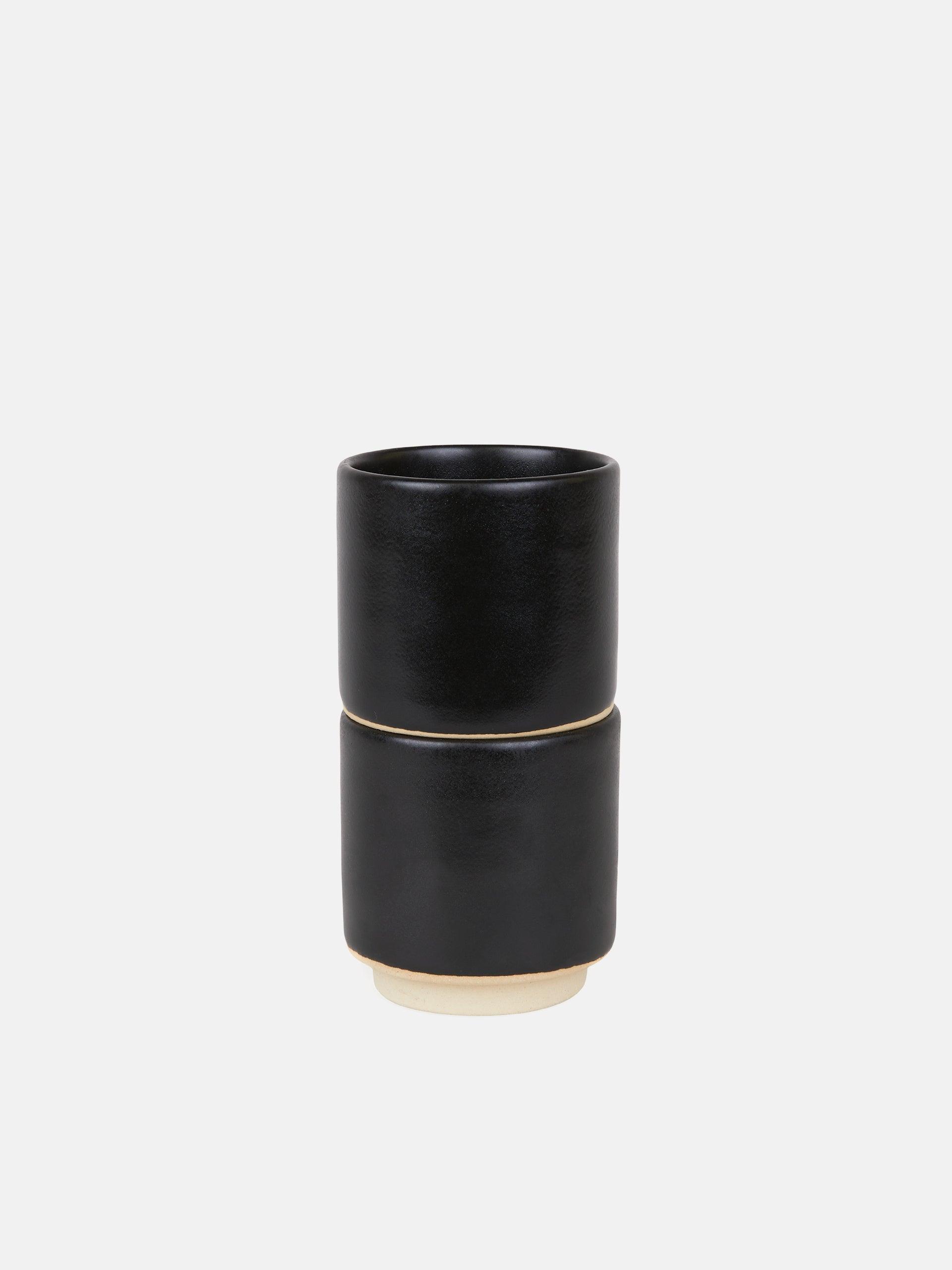 Otto Ceramic Cup Set of Two Black