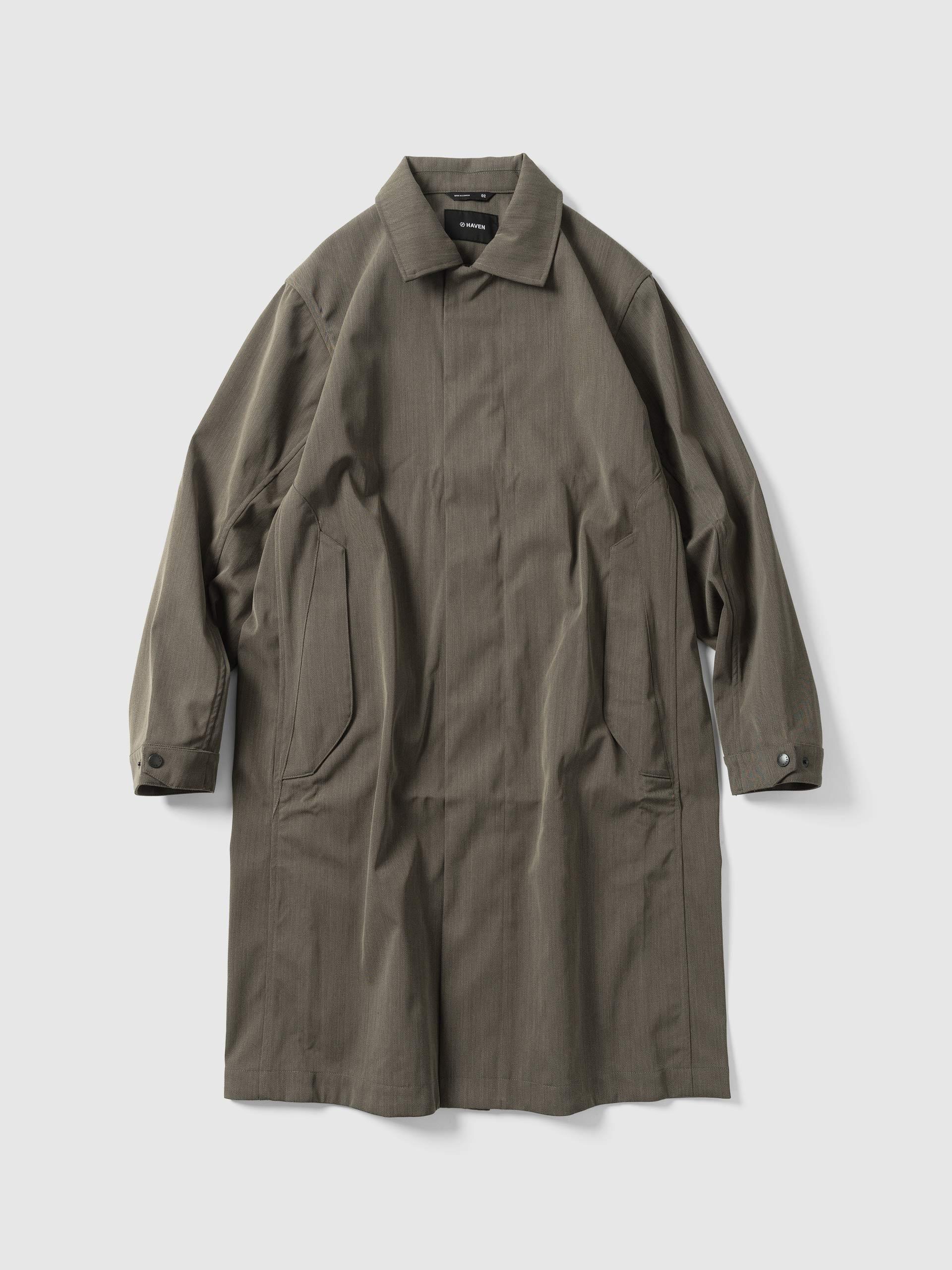 Bureau Coat - Loro Piana Storm System 3L Wool Nylon Taupe