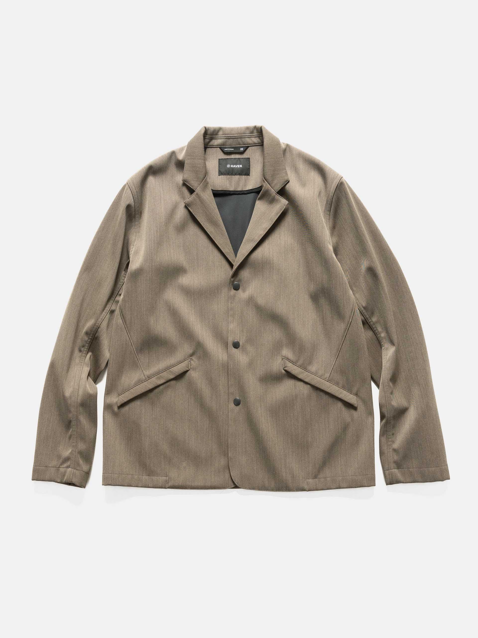Bureau Jacket - Loro Piana Storm System® 3L Wool Nylon Taupe