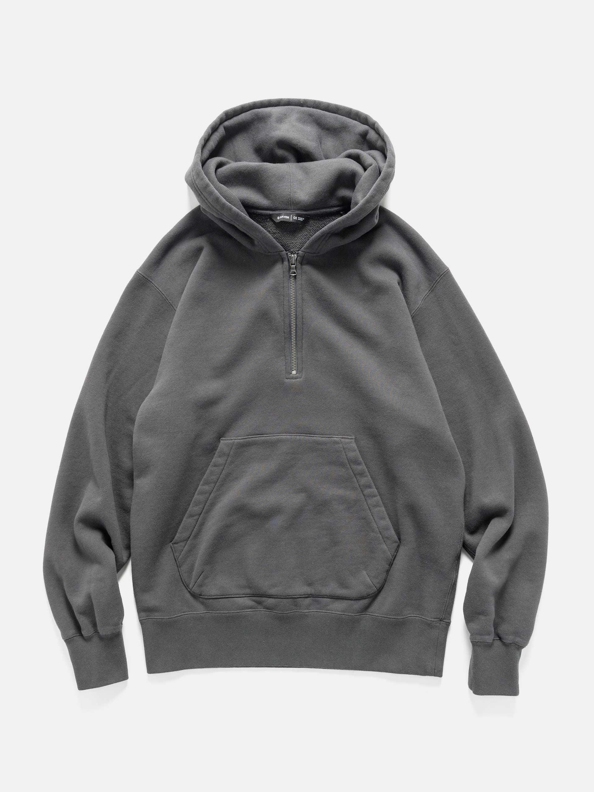 Excel 1/4 Zip Hoodie - Urake Cotton Terry Graphite