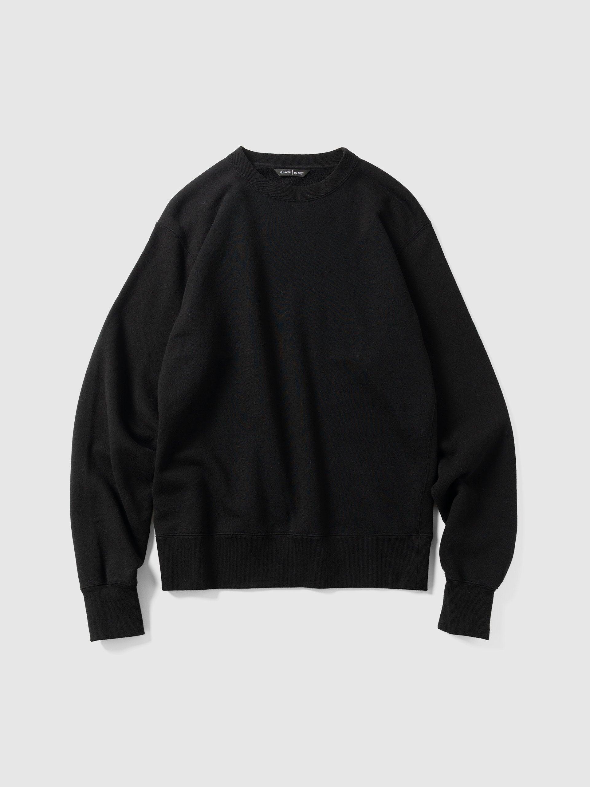 Excel Crewneck - Urake Cotton Terry Black