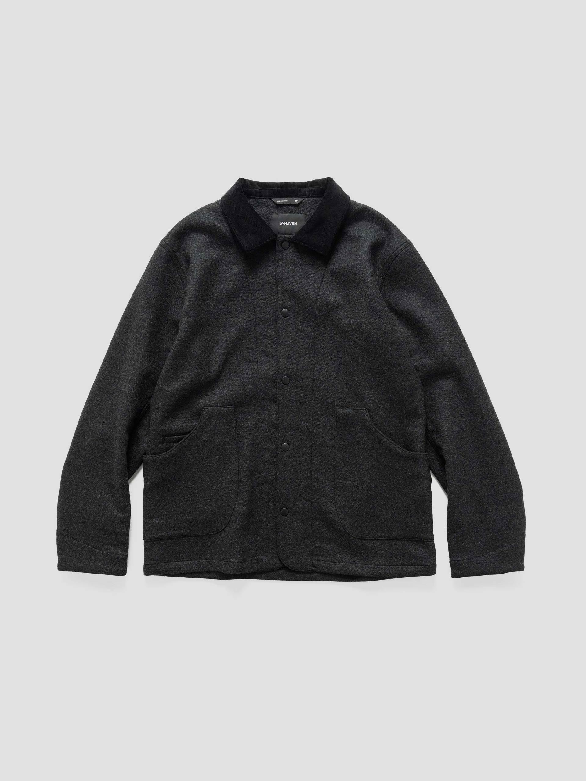 Graft Coat - Loro Piana Zelander® Merino Wool Charcoal