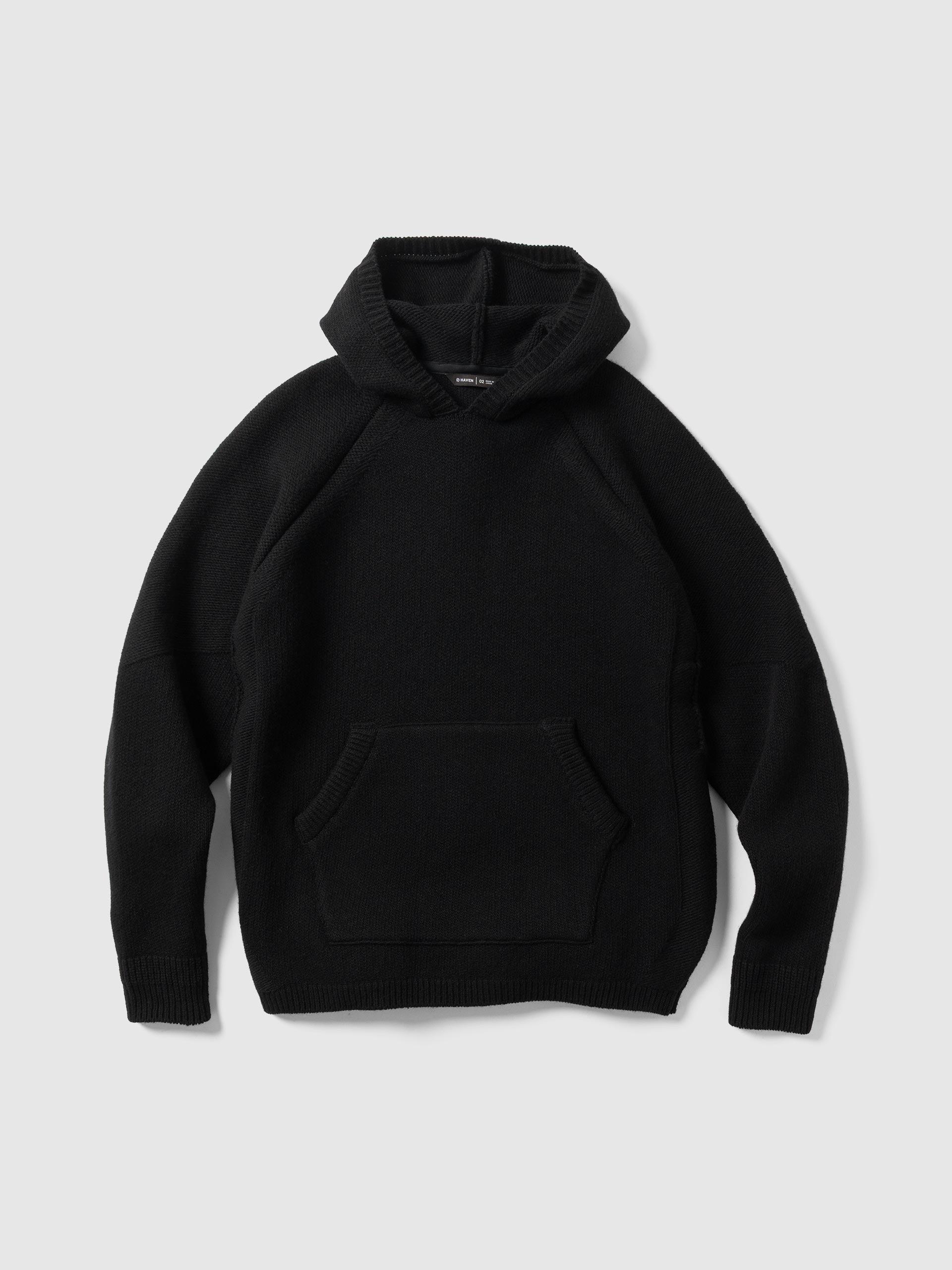 Highland Hoodie - Merino Wool Cashmere Black
