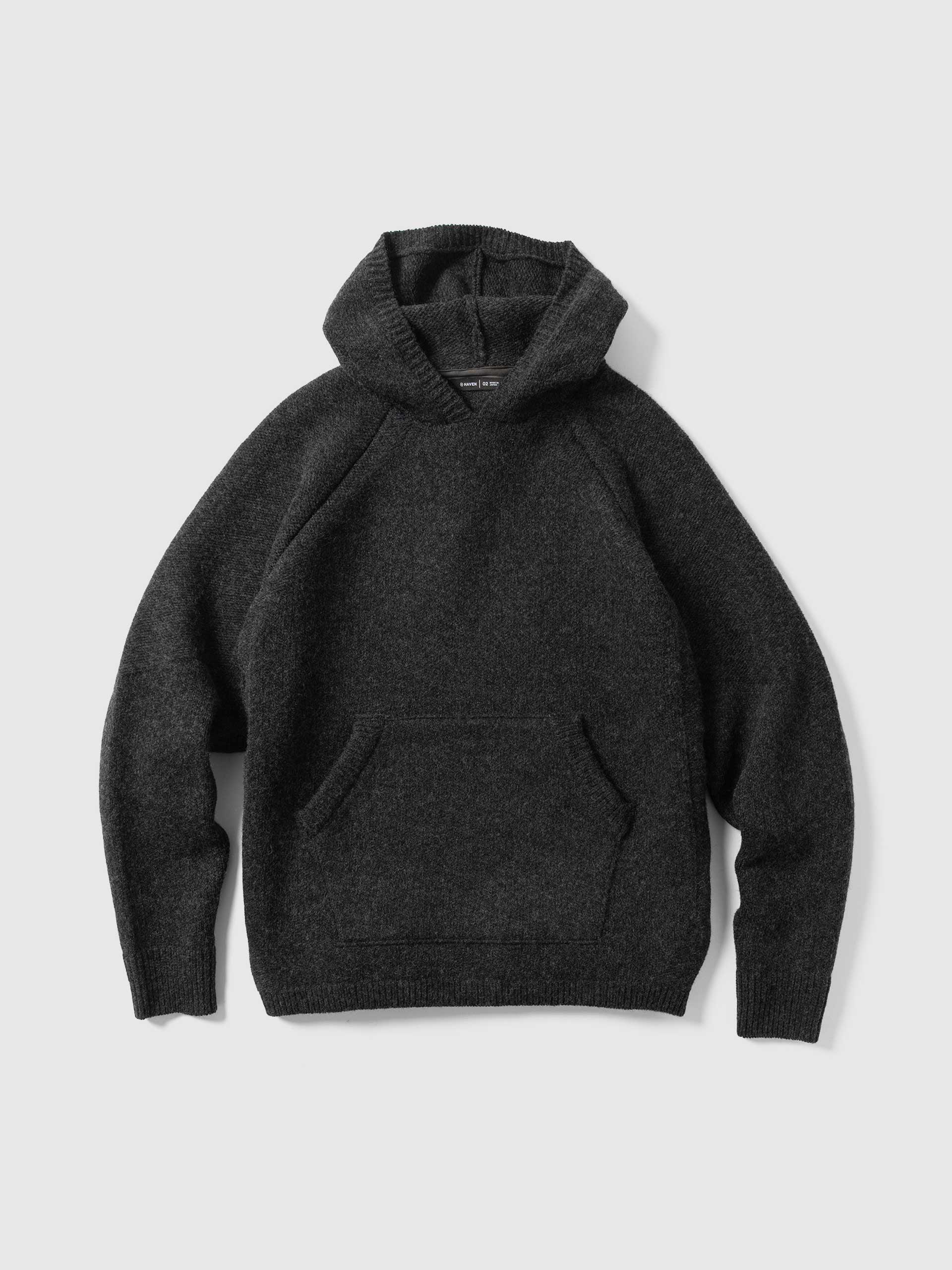 Highland Hoodie - Merino Wool Cashmere Charcoal