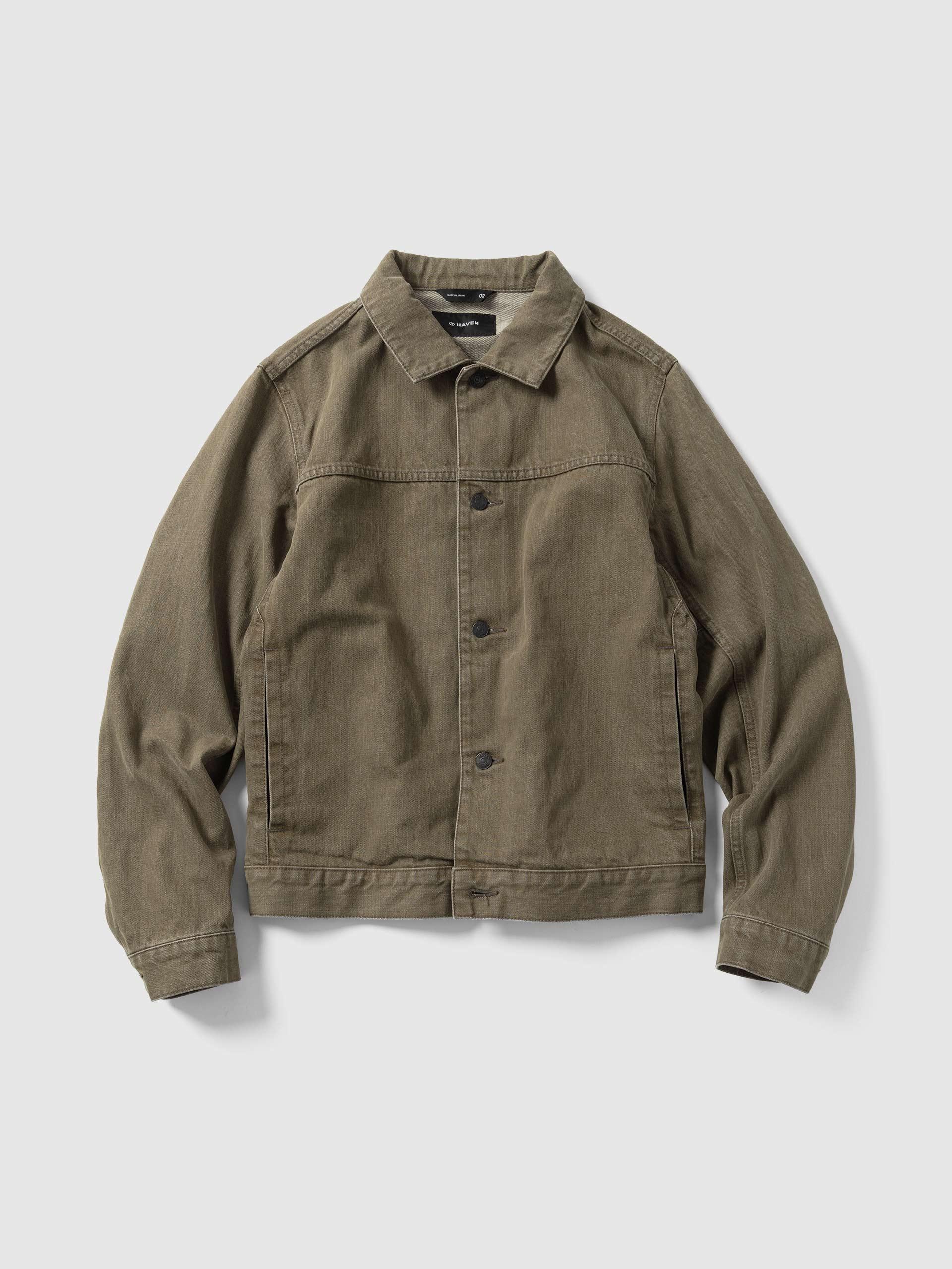 Rig Jacket - Washed Cotton Denim Taupe