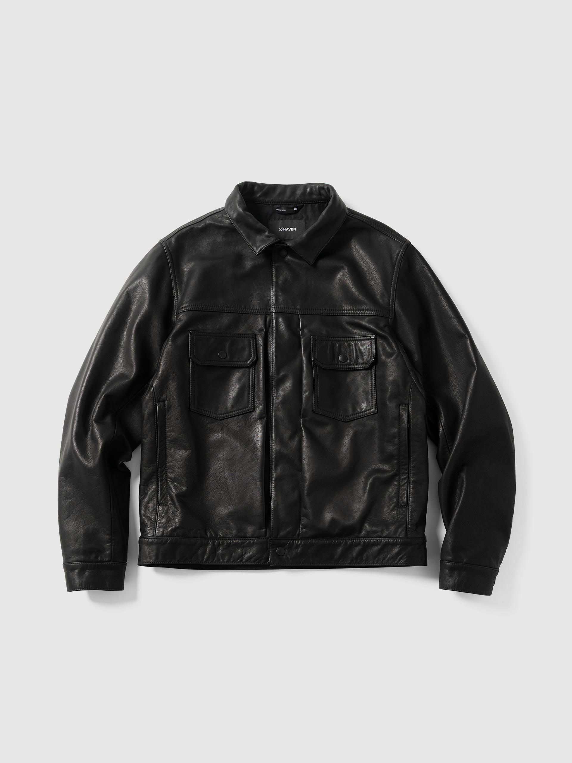 Station Jacket - Leather / Windstopper® Black