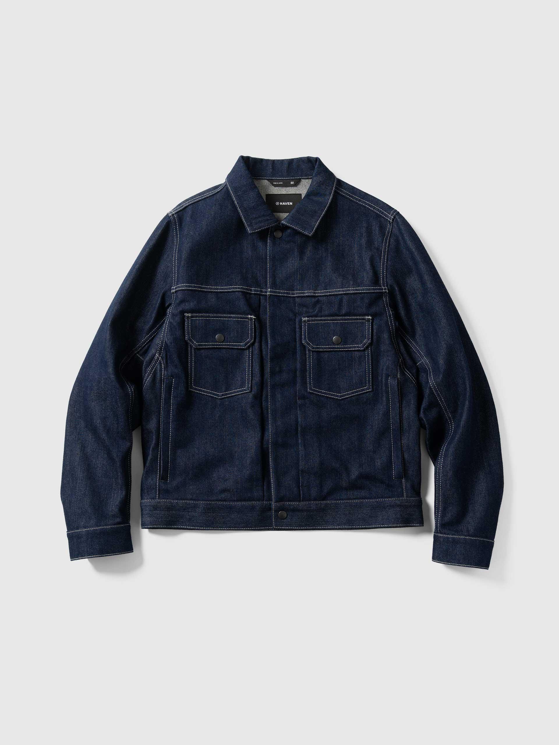 Station Jacket - Suvin Cotton Denim Indigo
