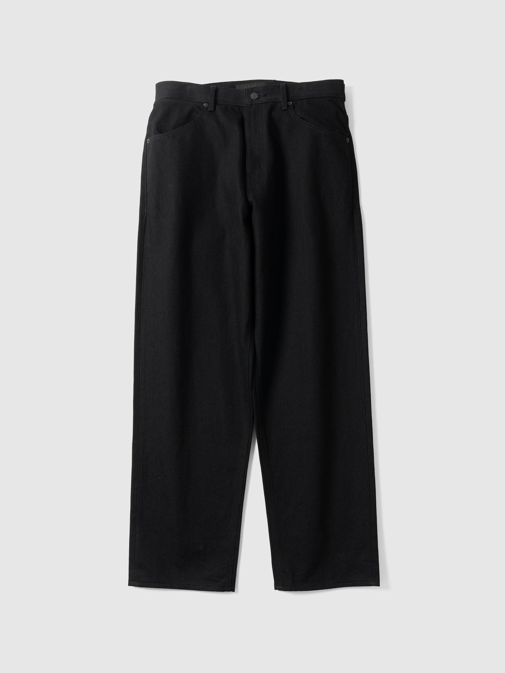 Station Pant - Suvin Cotton Denim Black