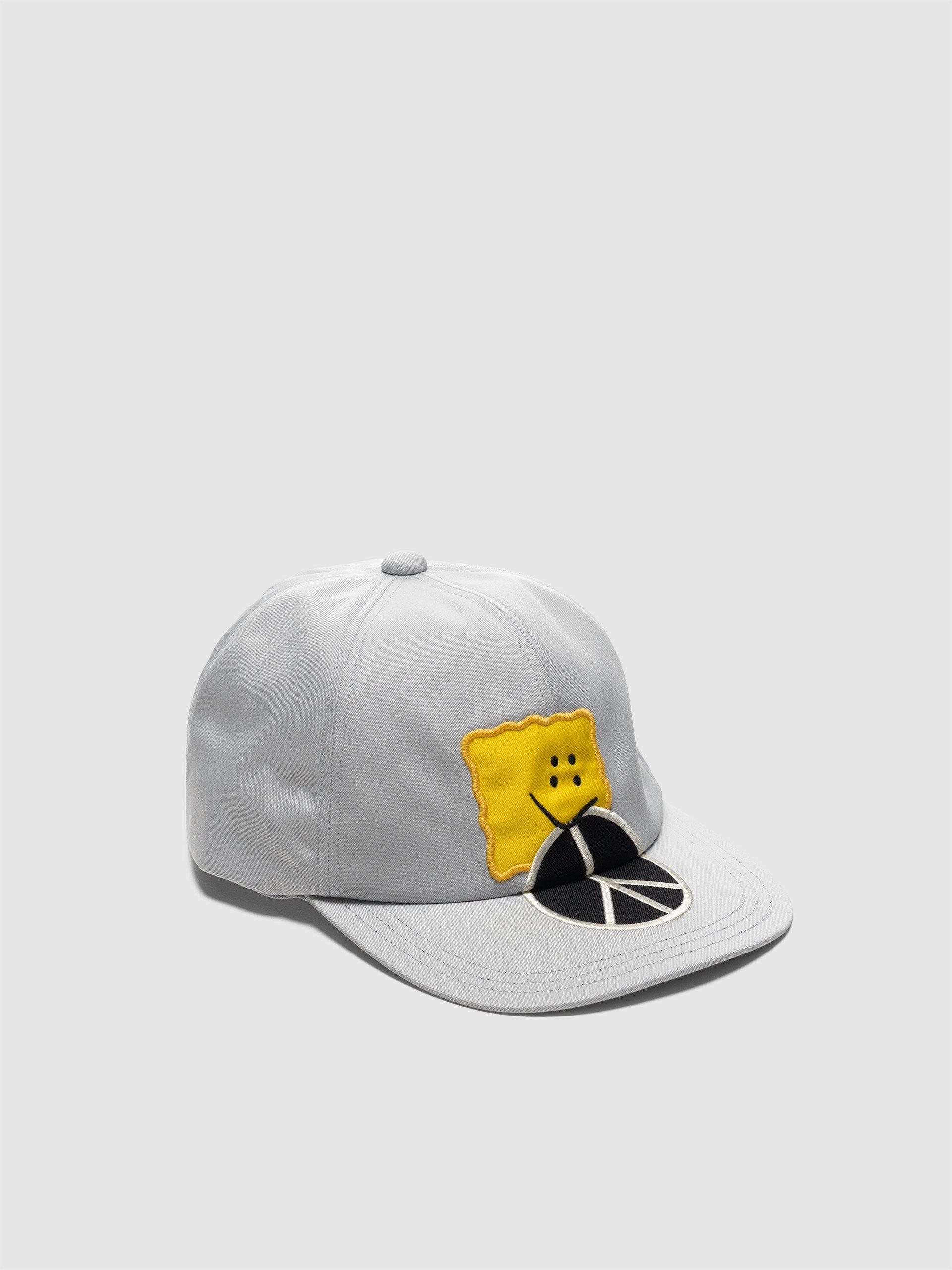 Chino Baseball Cap (PECKISH PEACE Embroidery) LightGray